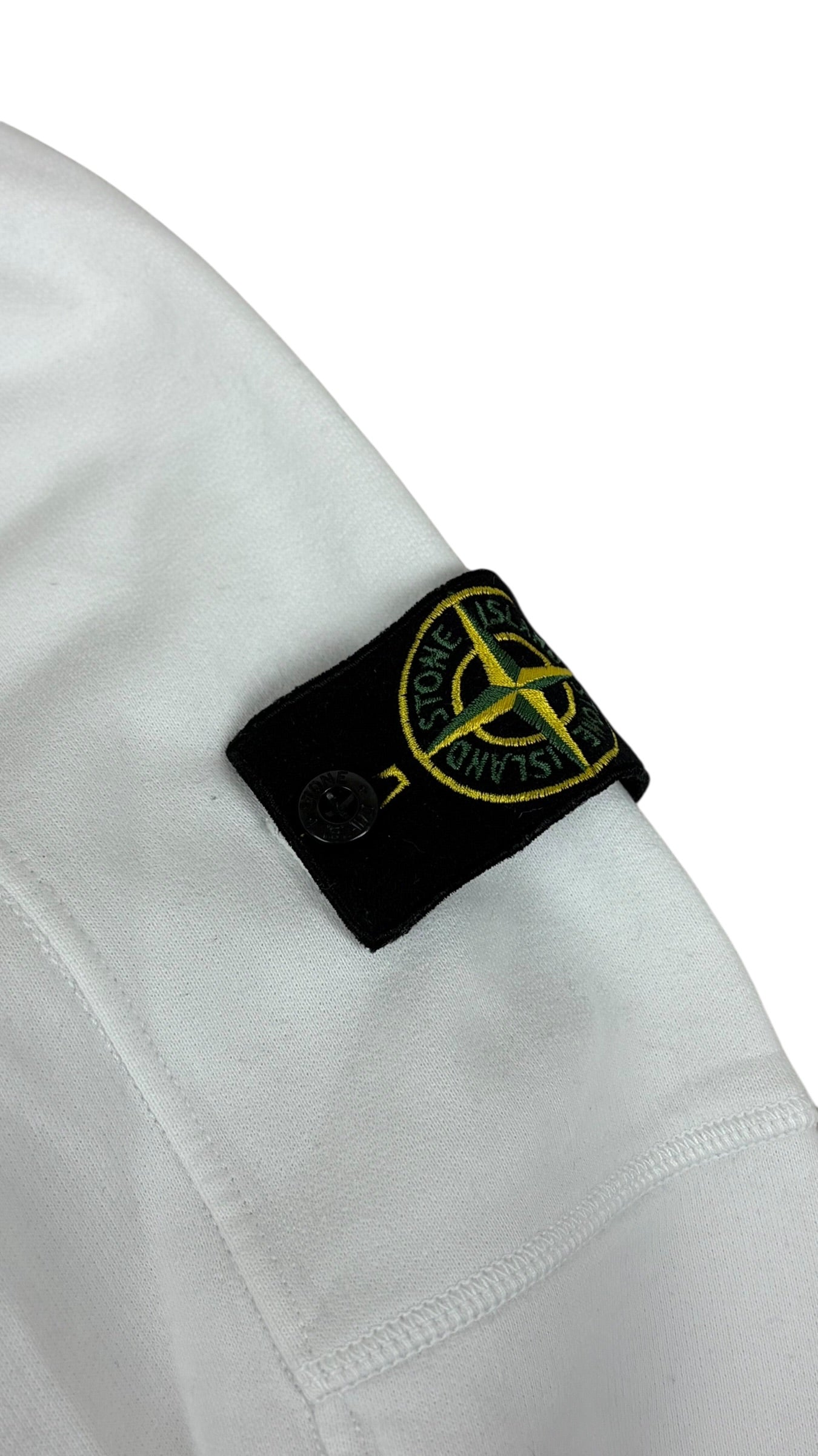 Pull Stone Island blanc taille S - Vue de dos