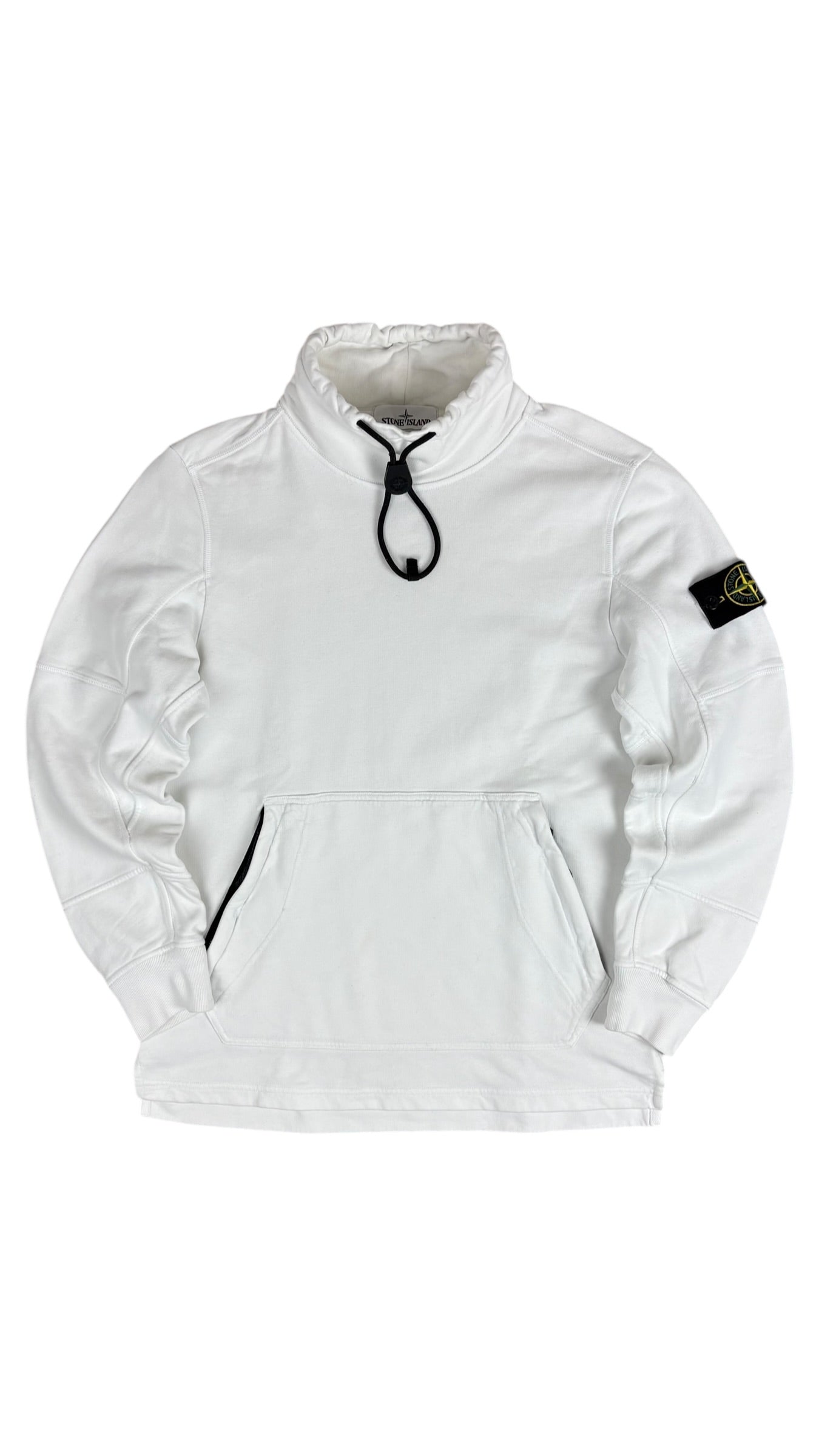 Pull Stone Island blanc taille S - Vue de face