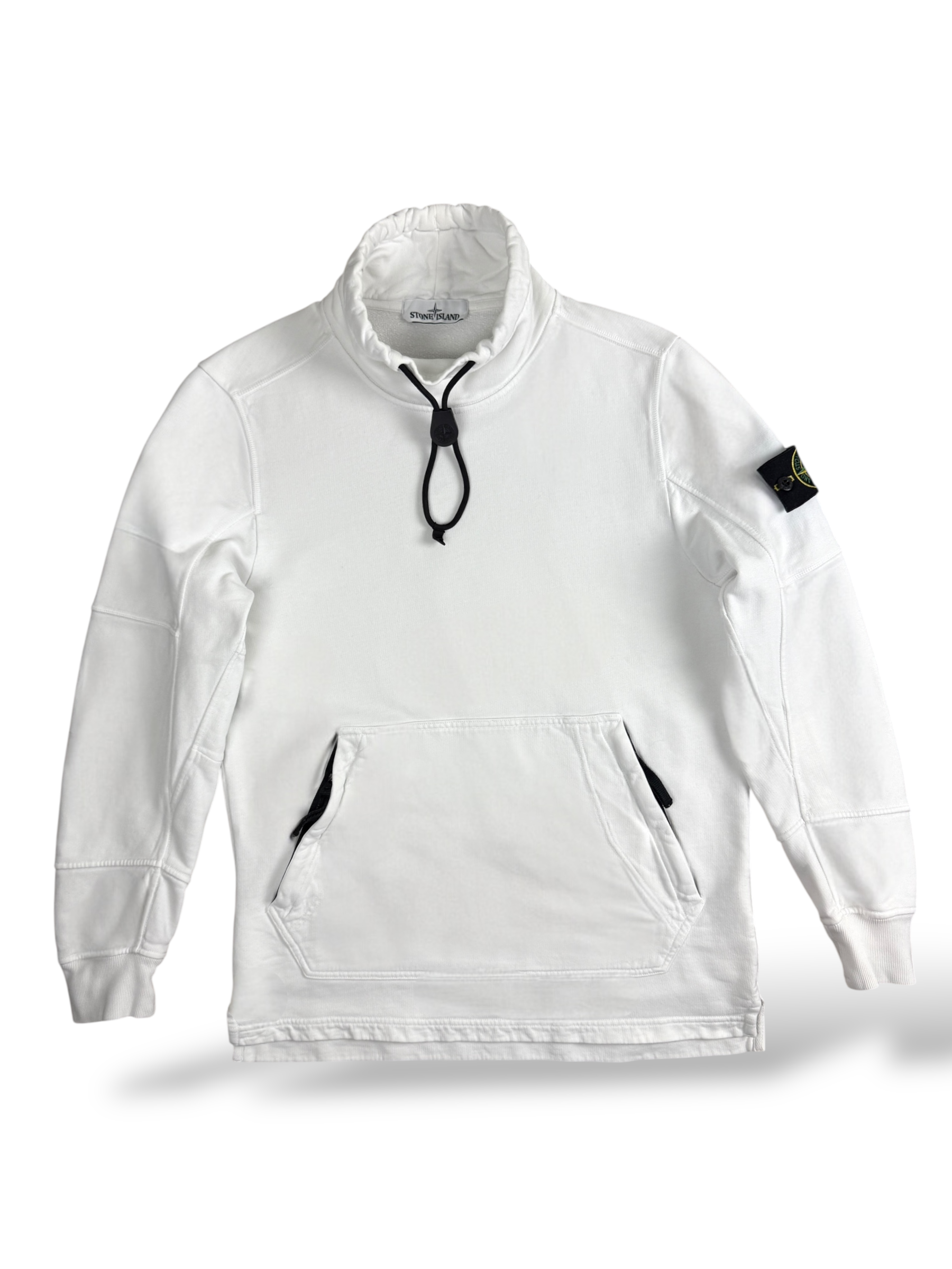 Pull Stone Island blanc taille S - Vue de face