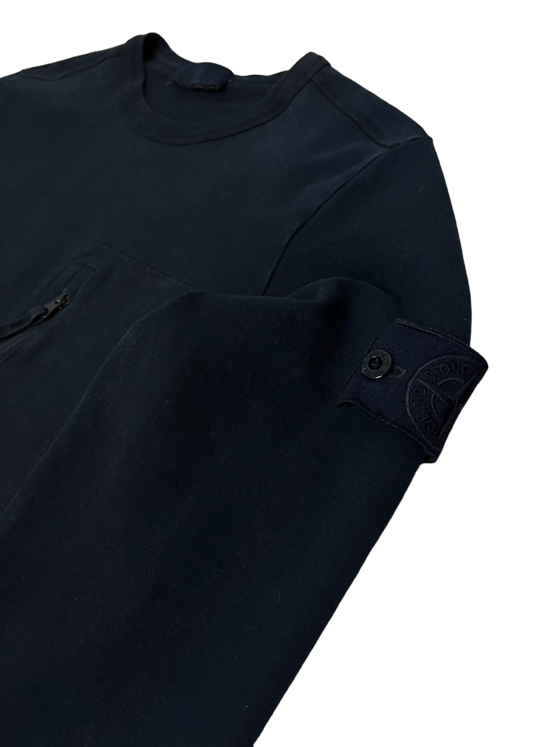 Pull Stone Island bleu marine taille S - Vue de dos