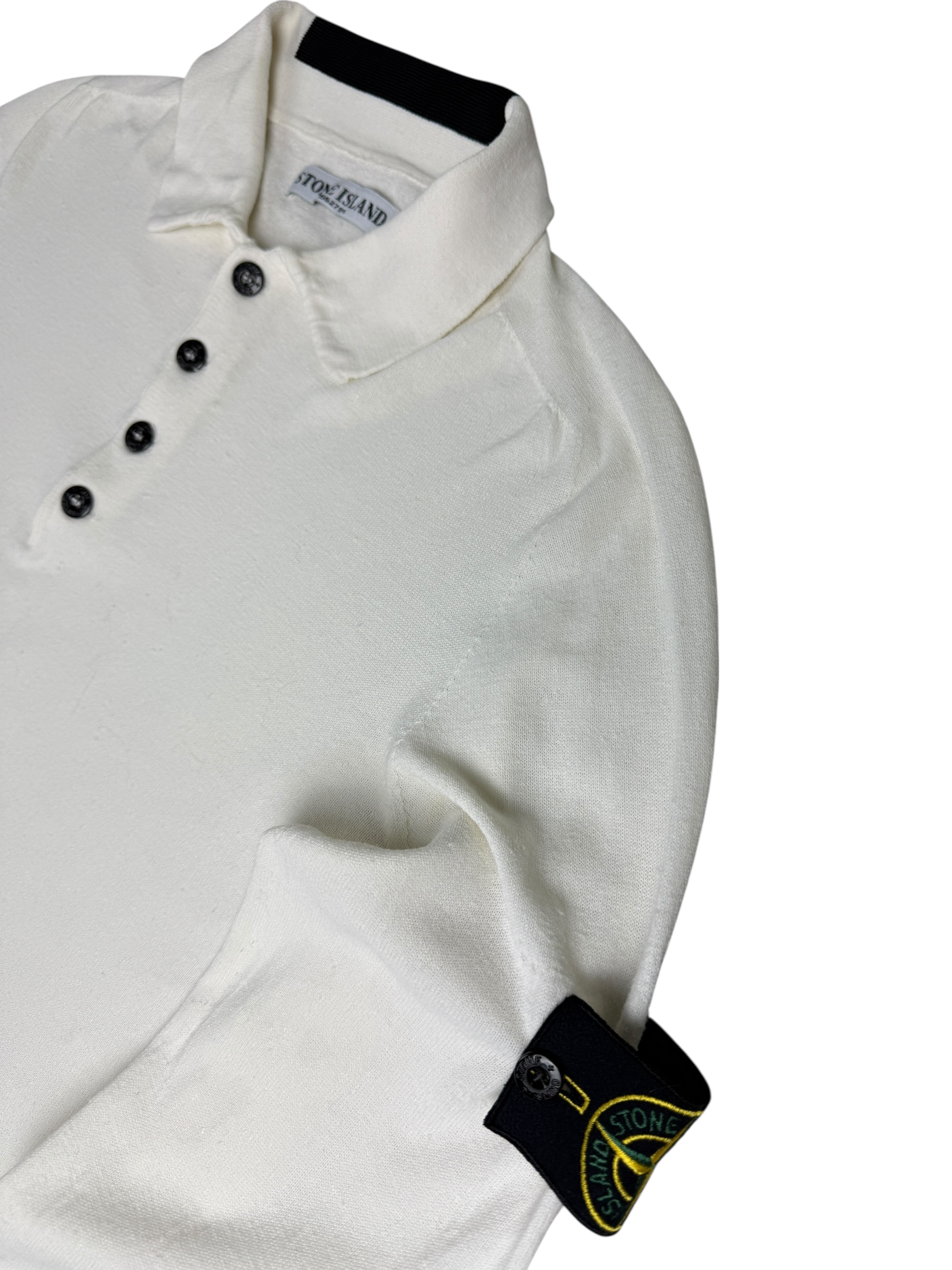 Pull Stone Island crème taille L - Vue de dos