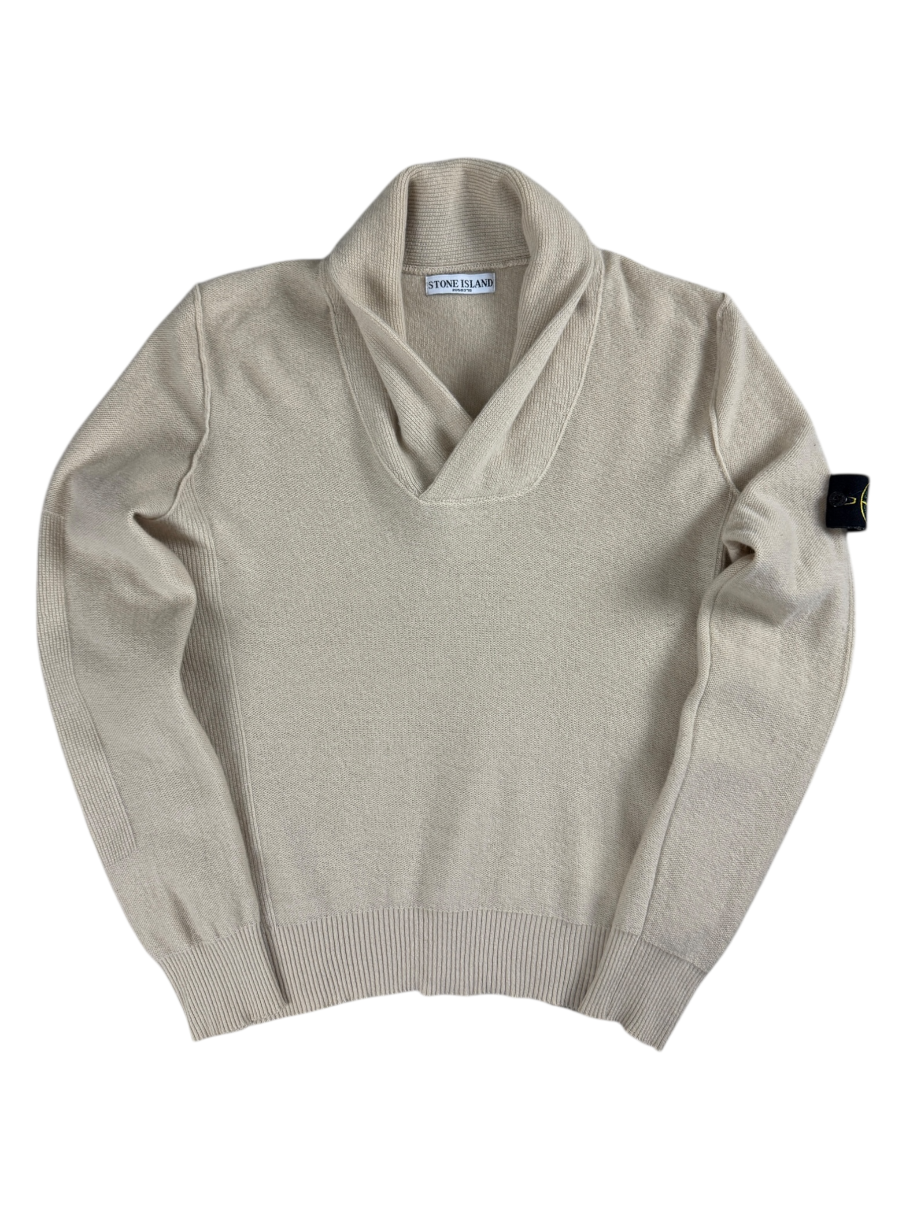 Pull Stone Island crème taille L - Vue de face