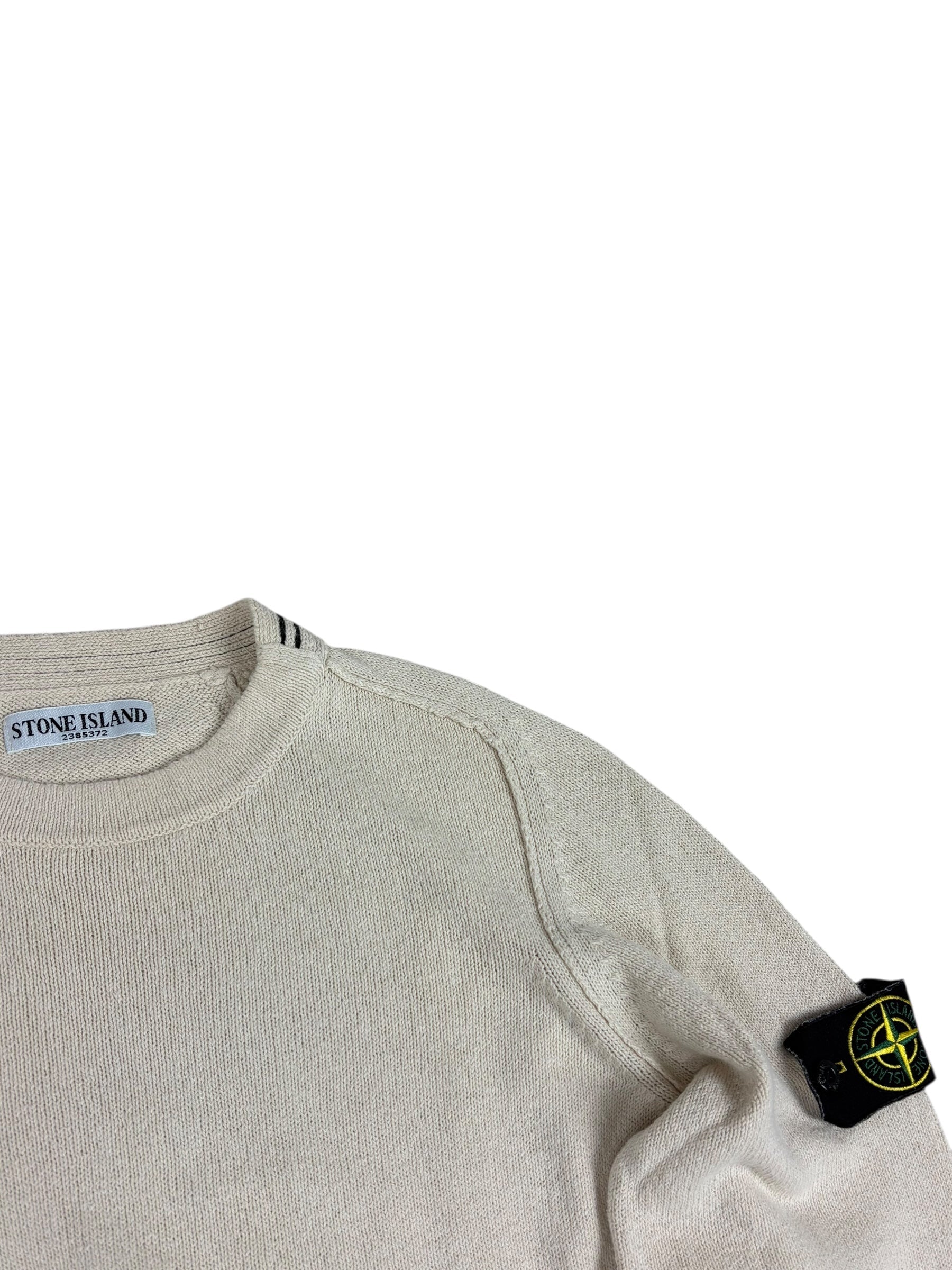 Pull Stone Island crème taille S - Vue de dos