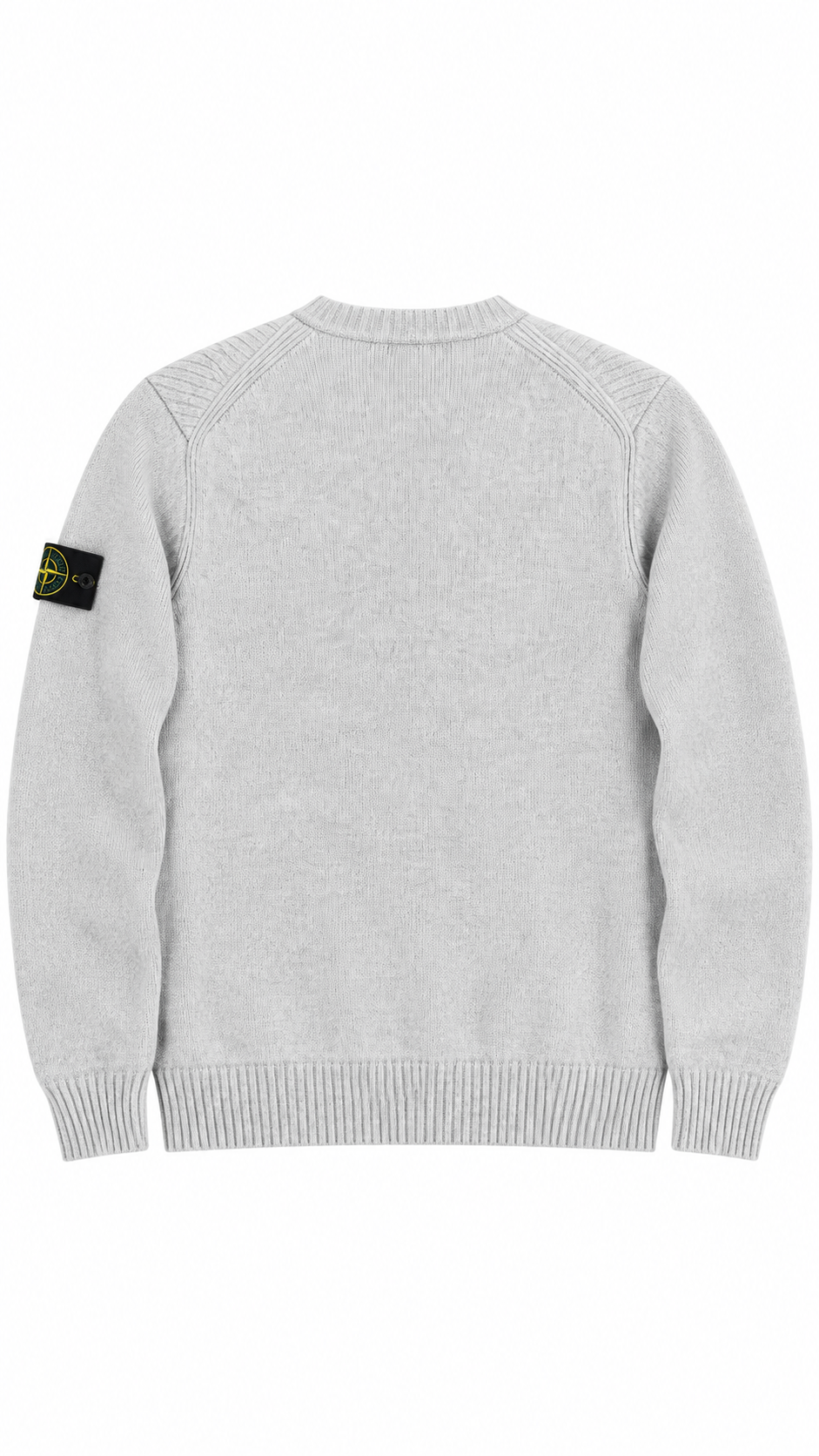 Pull Stone Island gris clair, vue de dos — vue 2