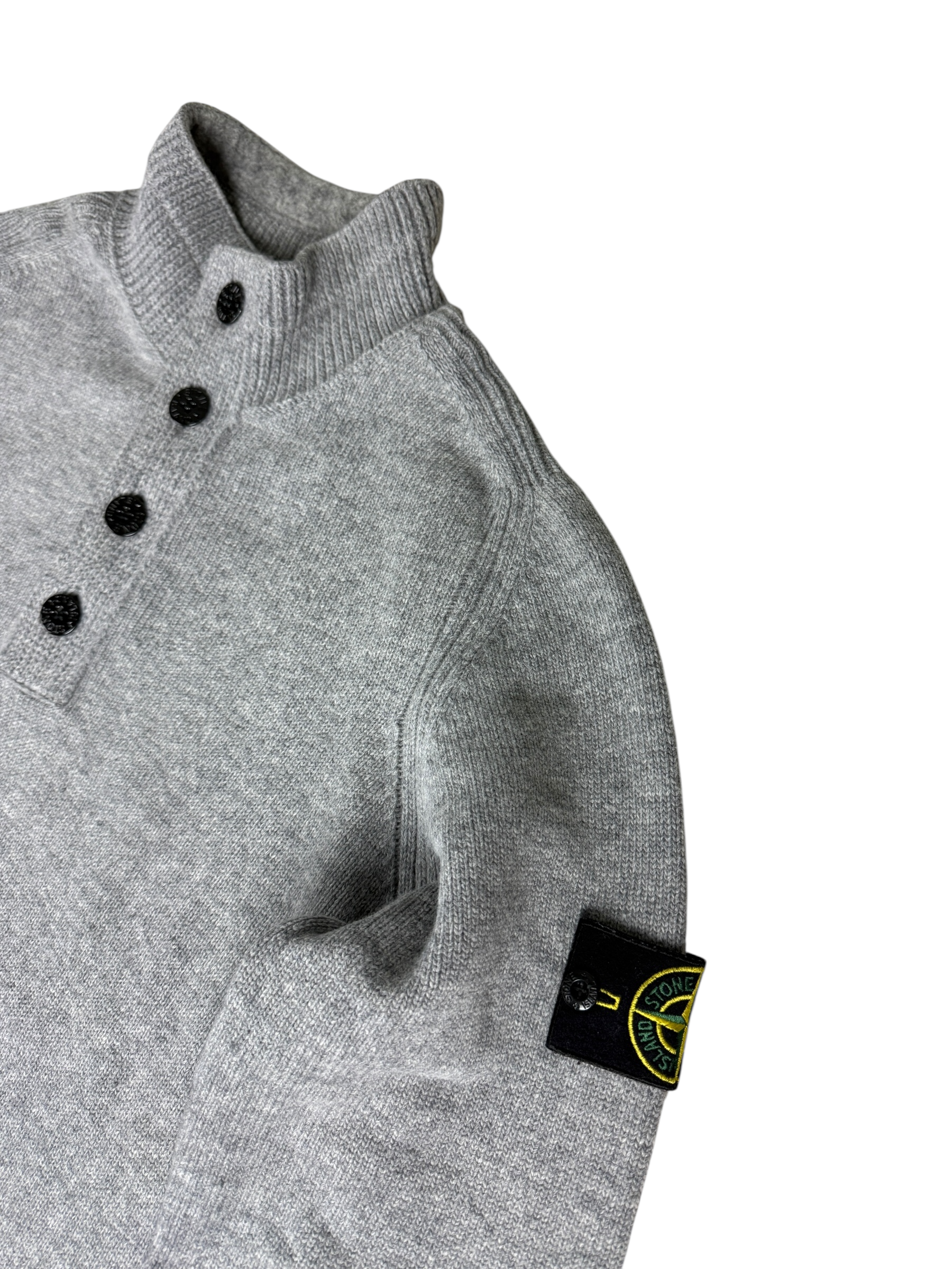 Pull Stone Island gris taille L - Vue de dos