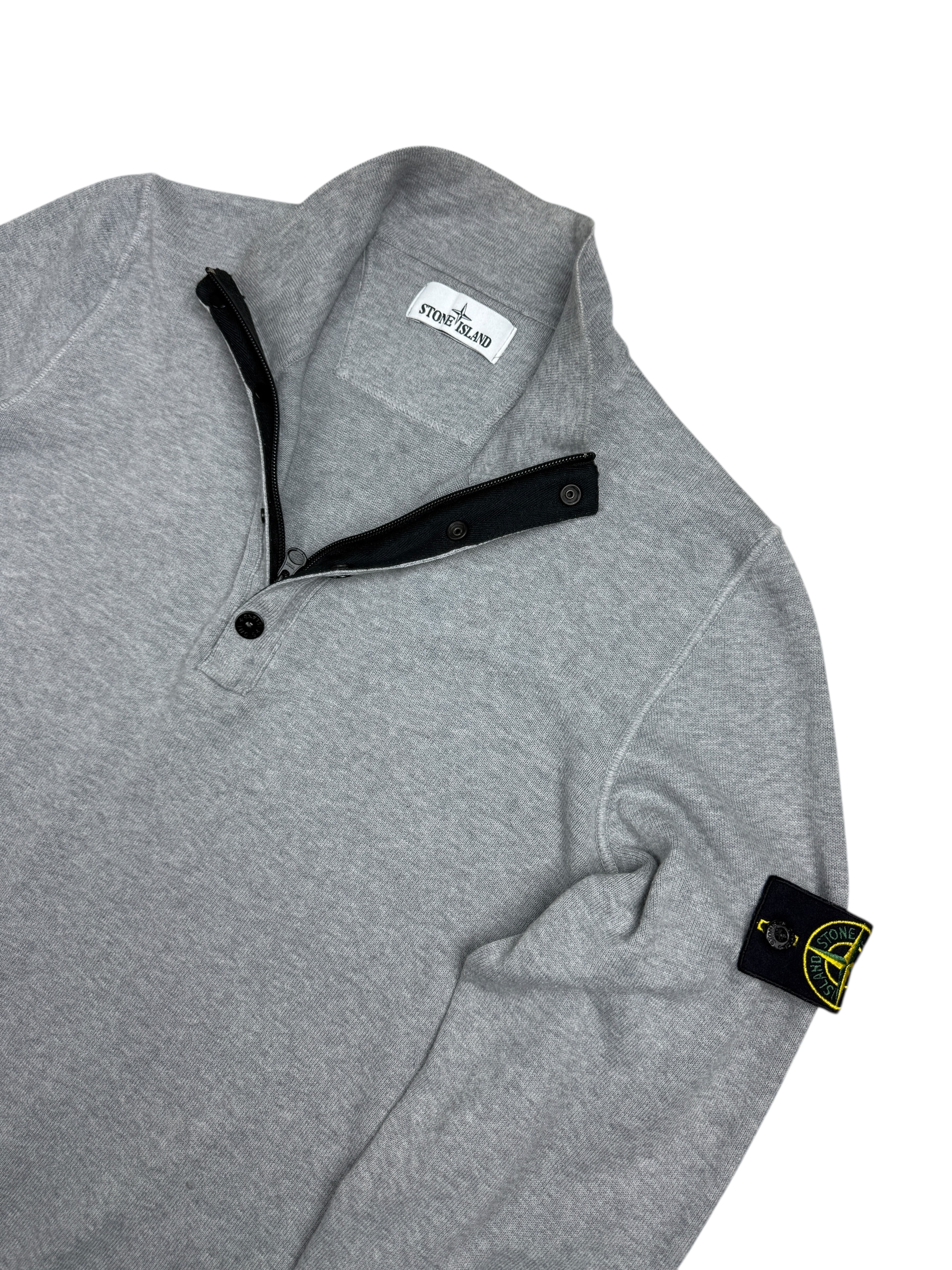 Pull Stone Island gris taille L - Vue de dos