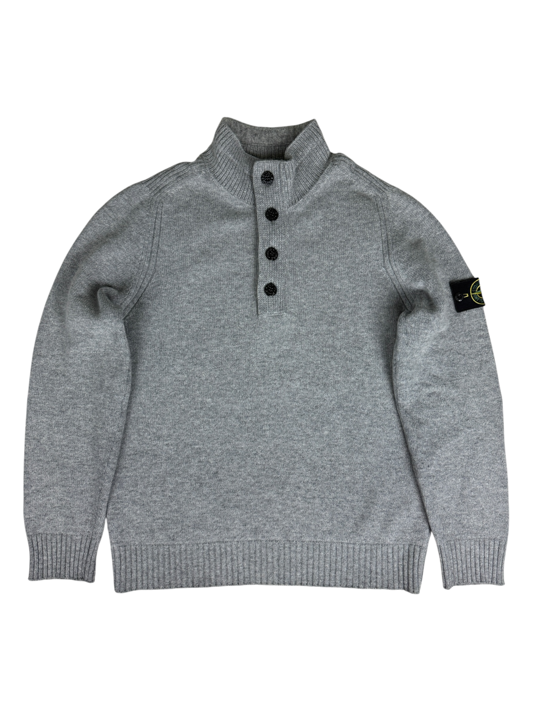 Pull Stone Island gris taille L - Vue de face