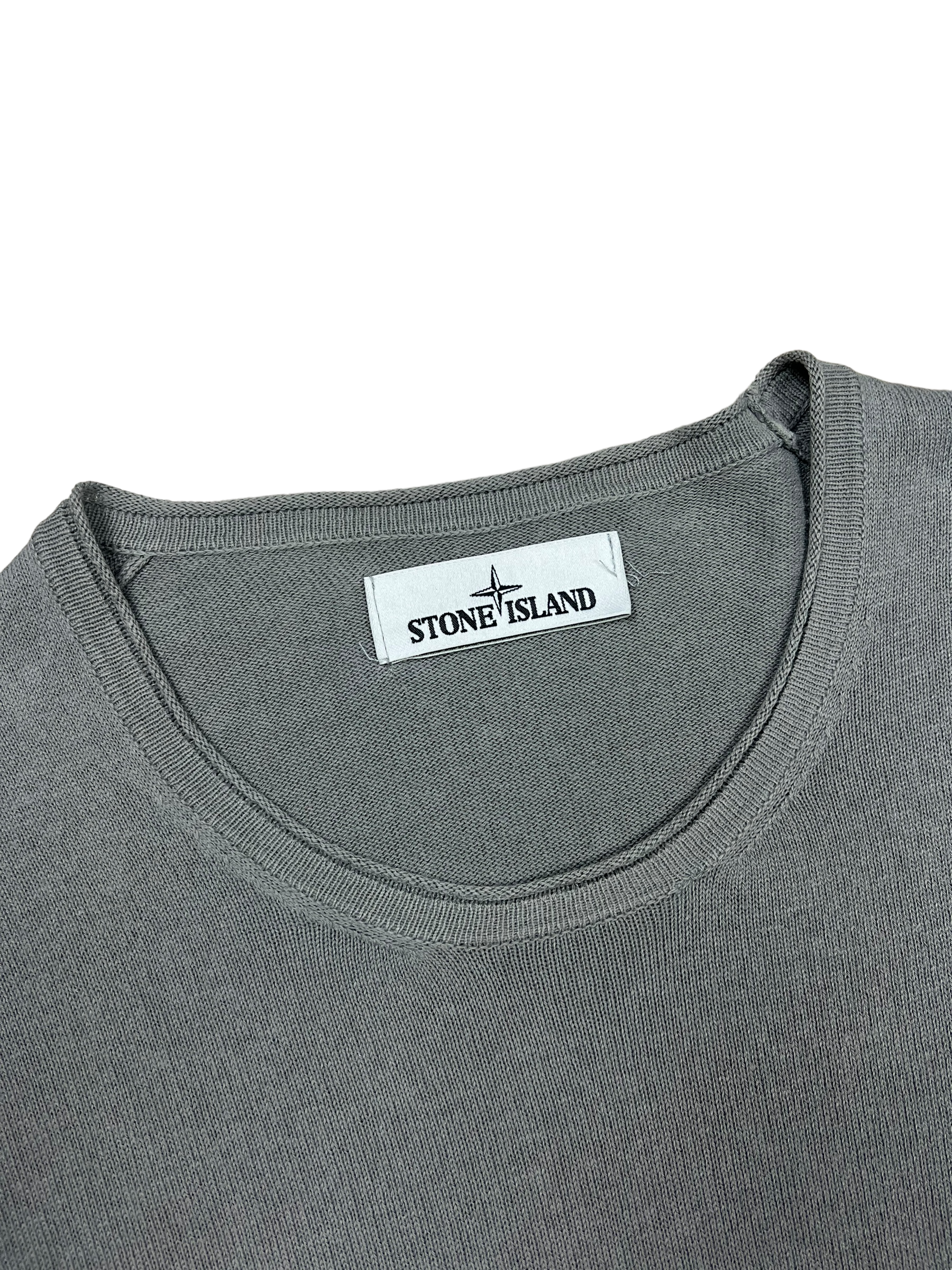 Pull Stone Island gris taille M - Détail