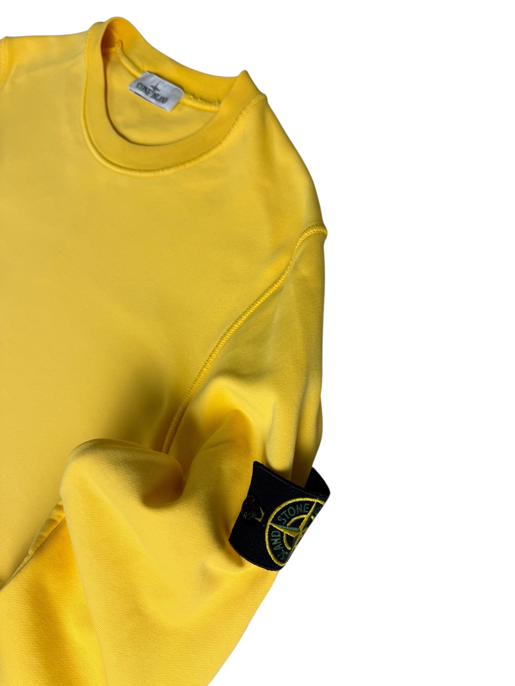 Pull Stone Island jaune taille M - Vue de dos