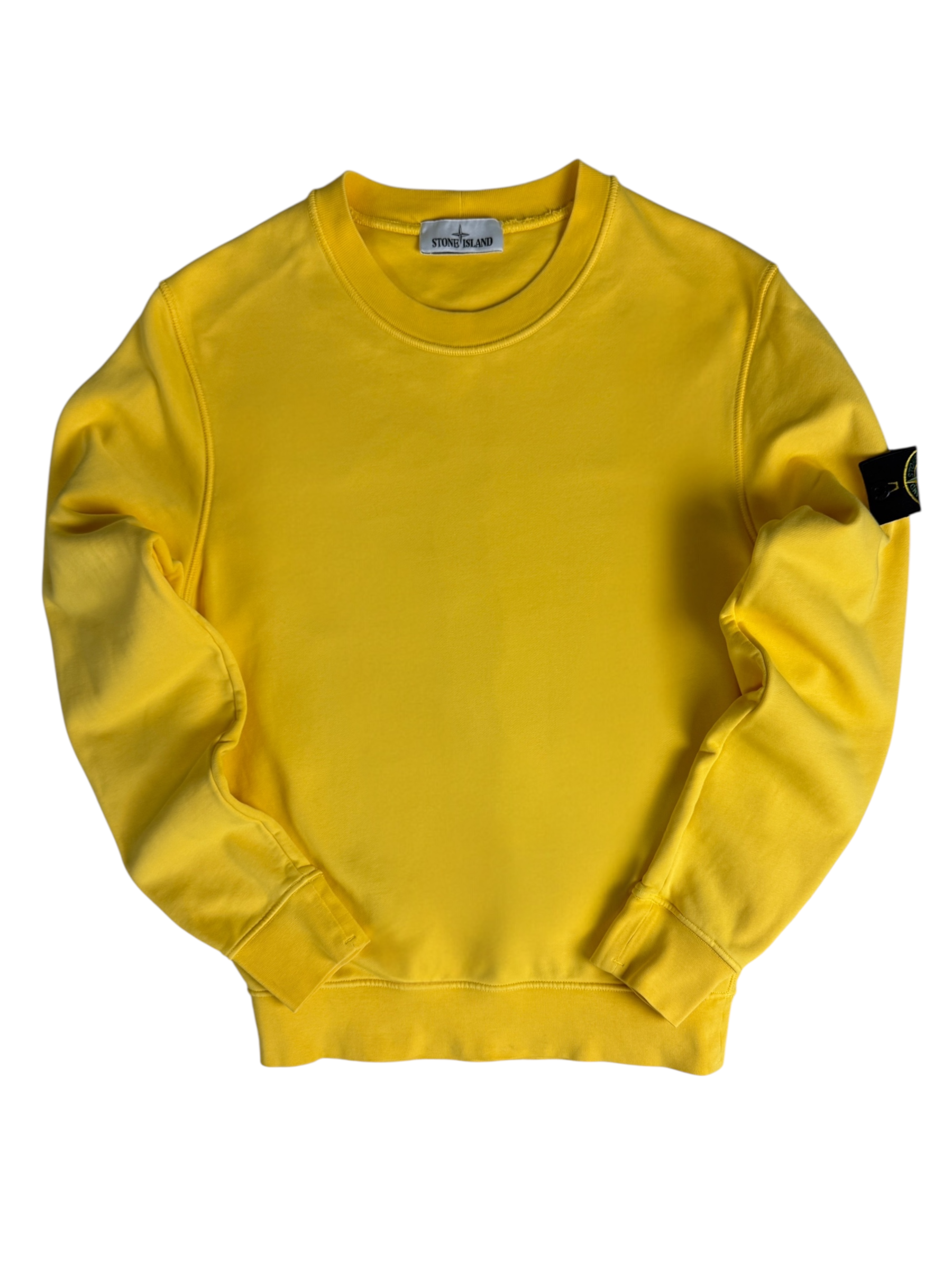 Pull Stone Island jaune taille M - Vue de face