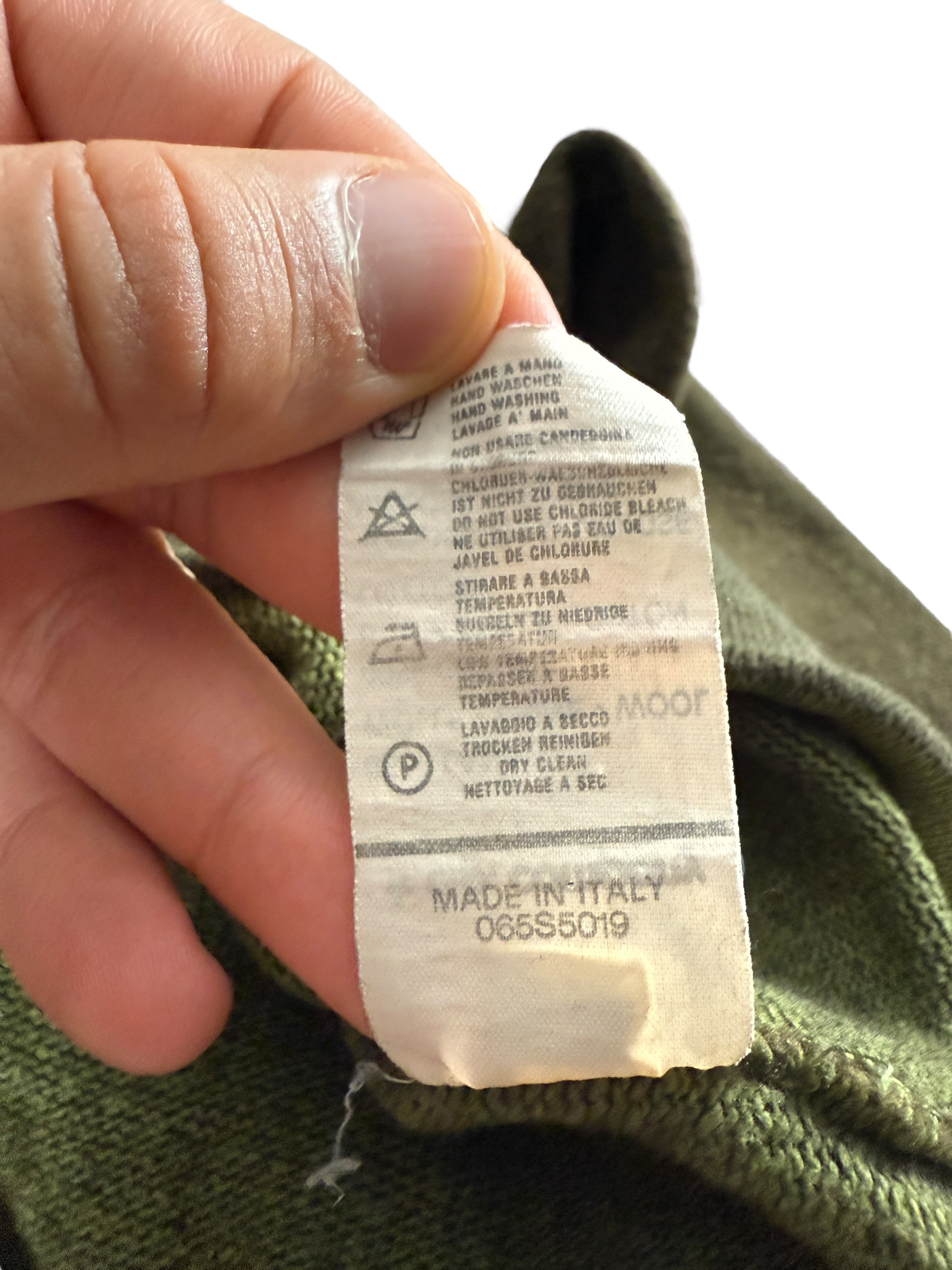 Pull Stone Island kaki taille L - Logo et étiquette