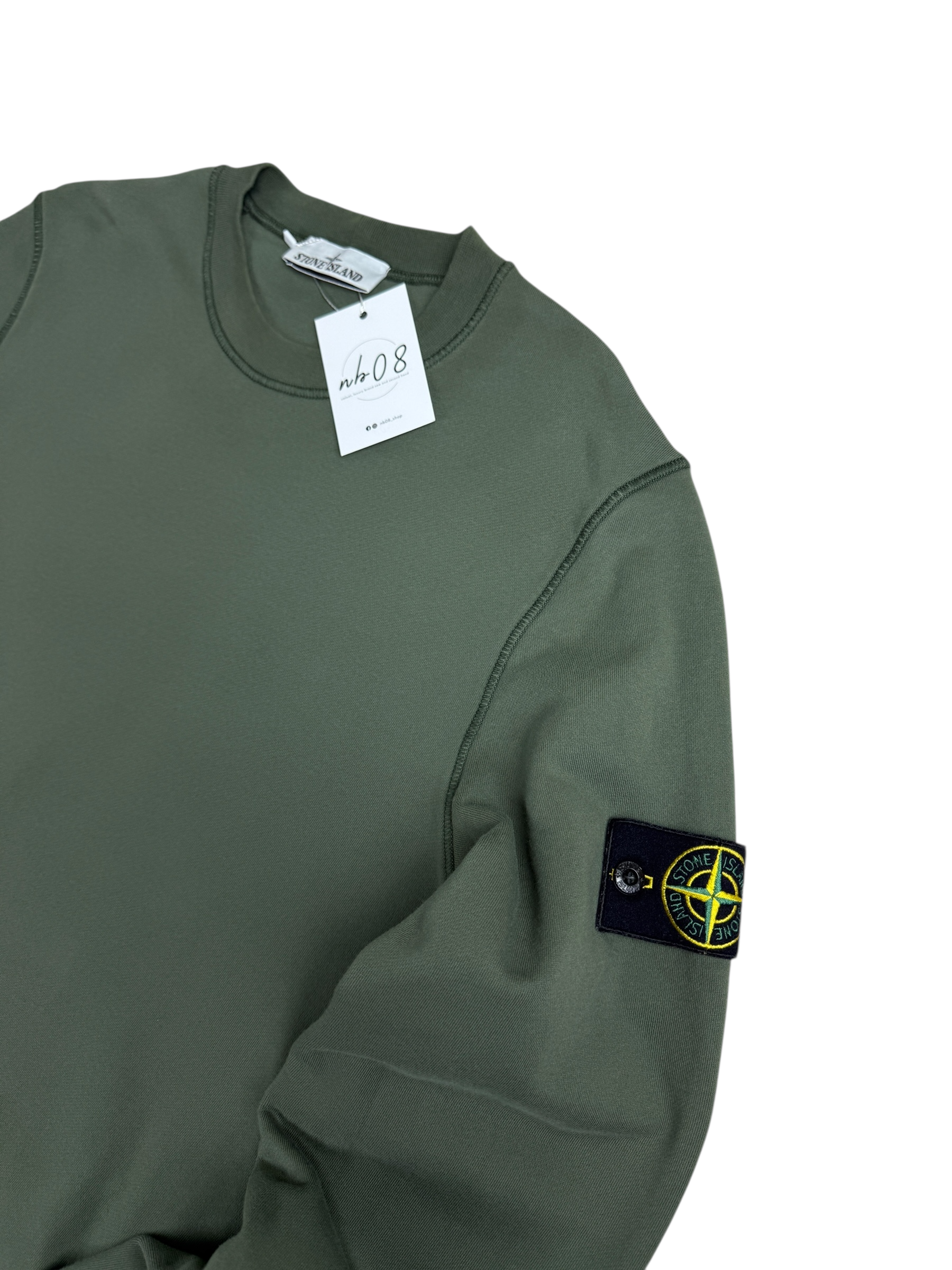 Pull Stone Island kaki taille L - Vue de dos
