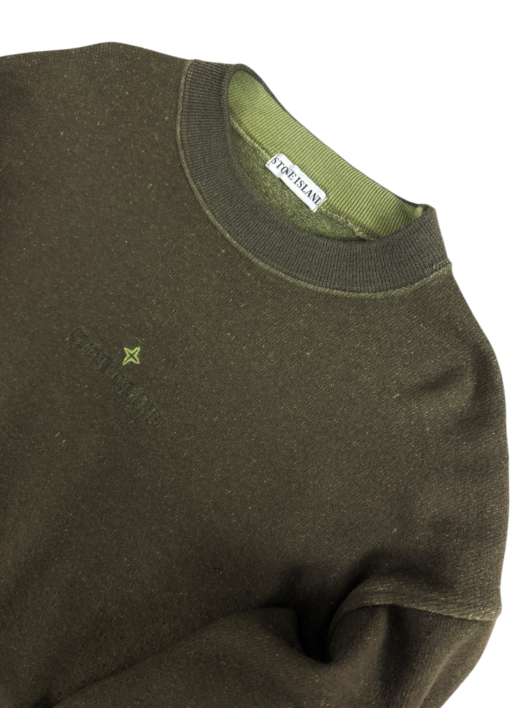 Pull Stone Island kaki taille L - Vue de dos