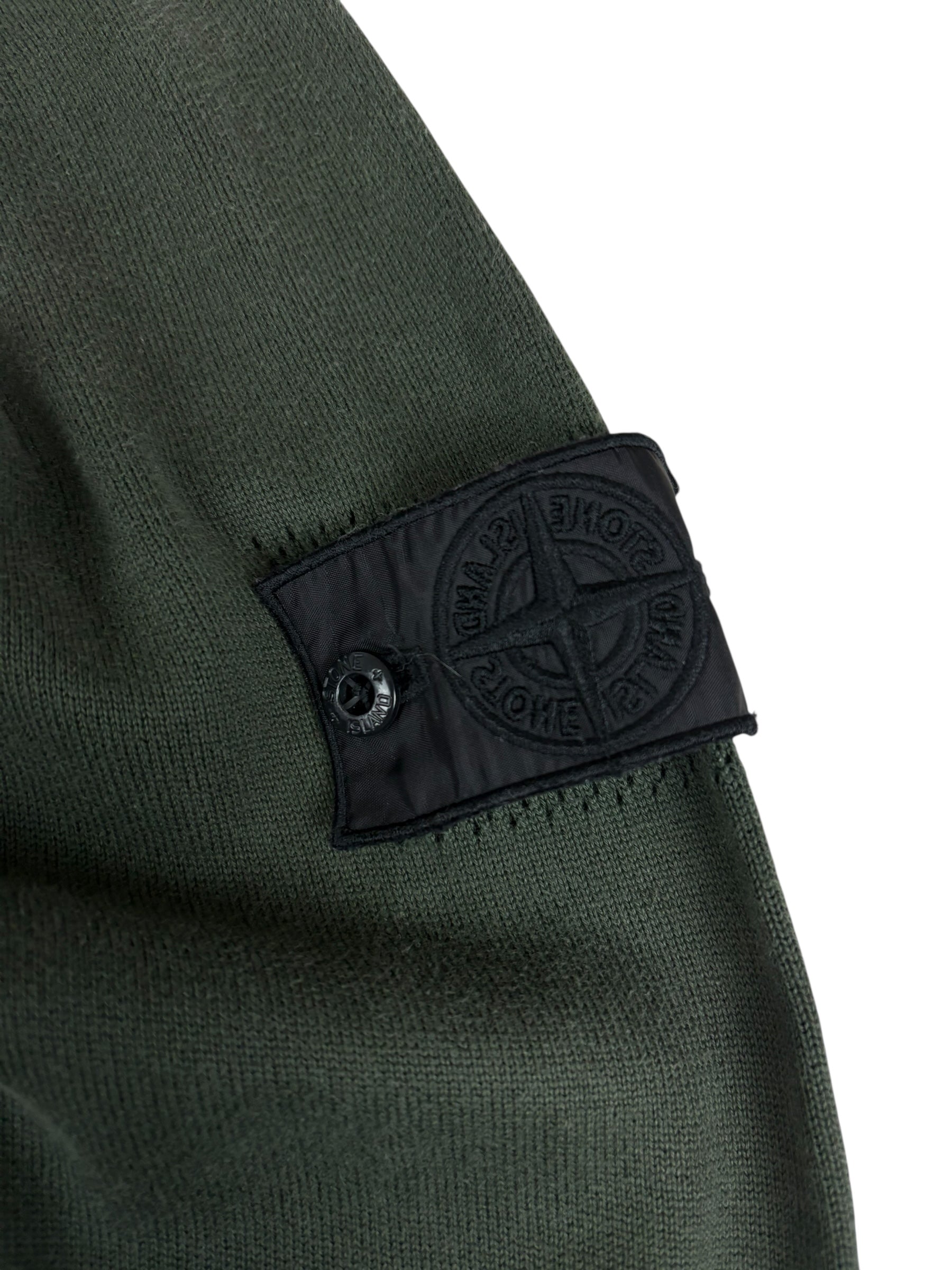 Pull Stone Island kaki taille M - Vue de dos