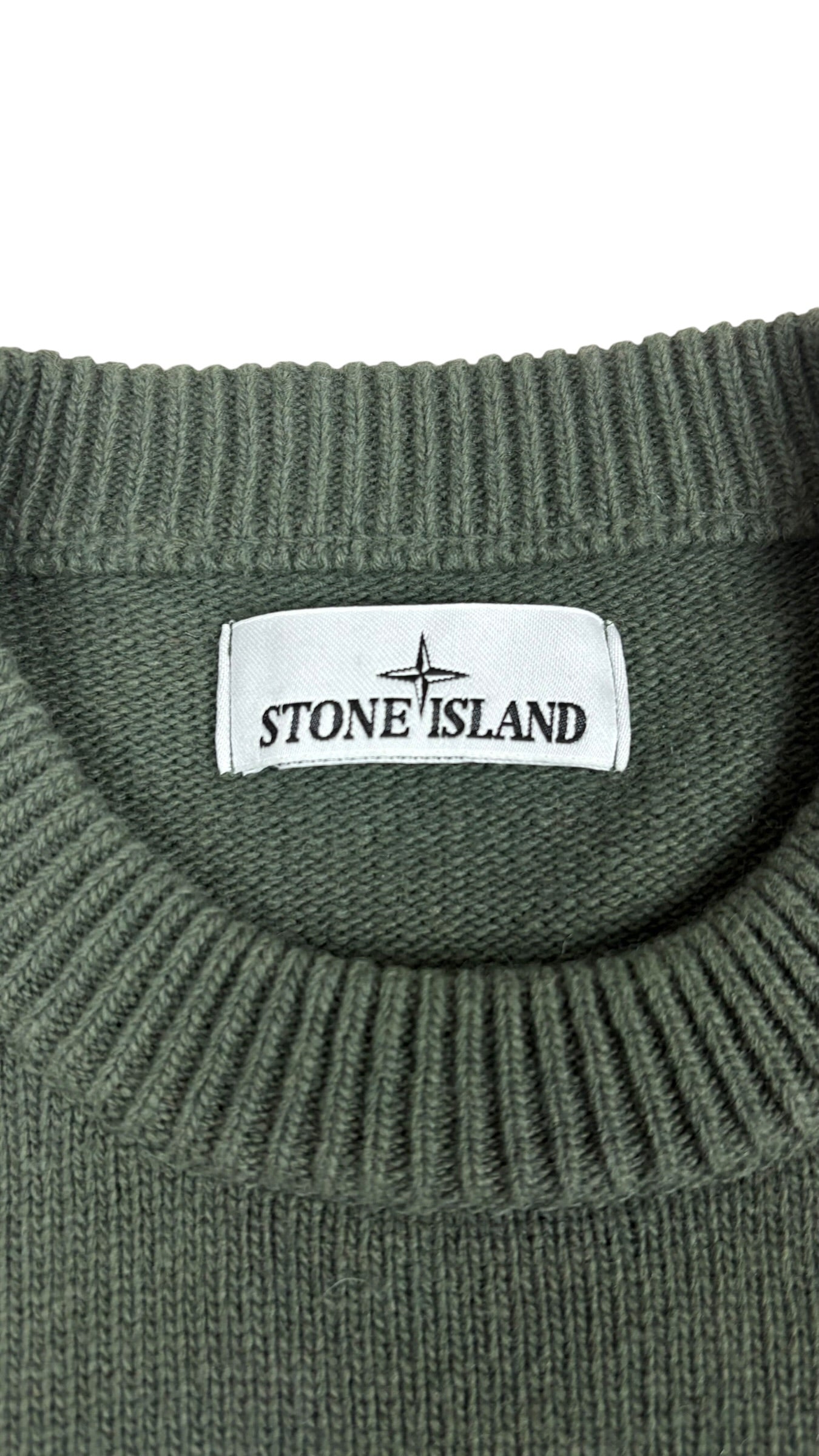 Pull Stone Island kaki taille S - Détail