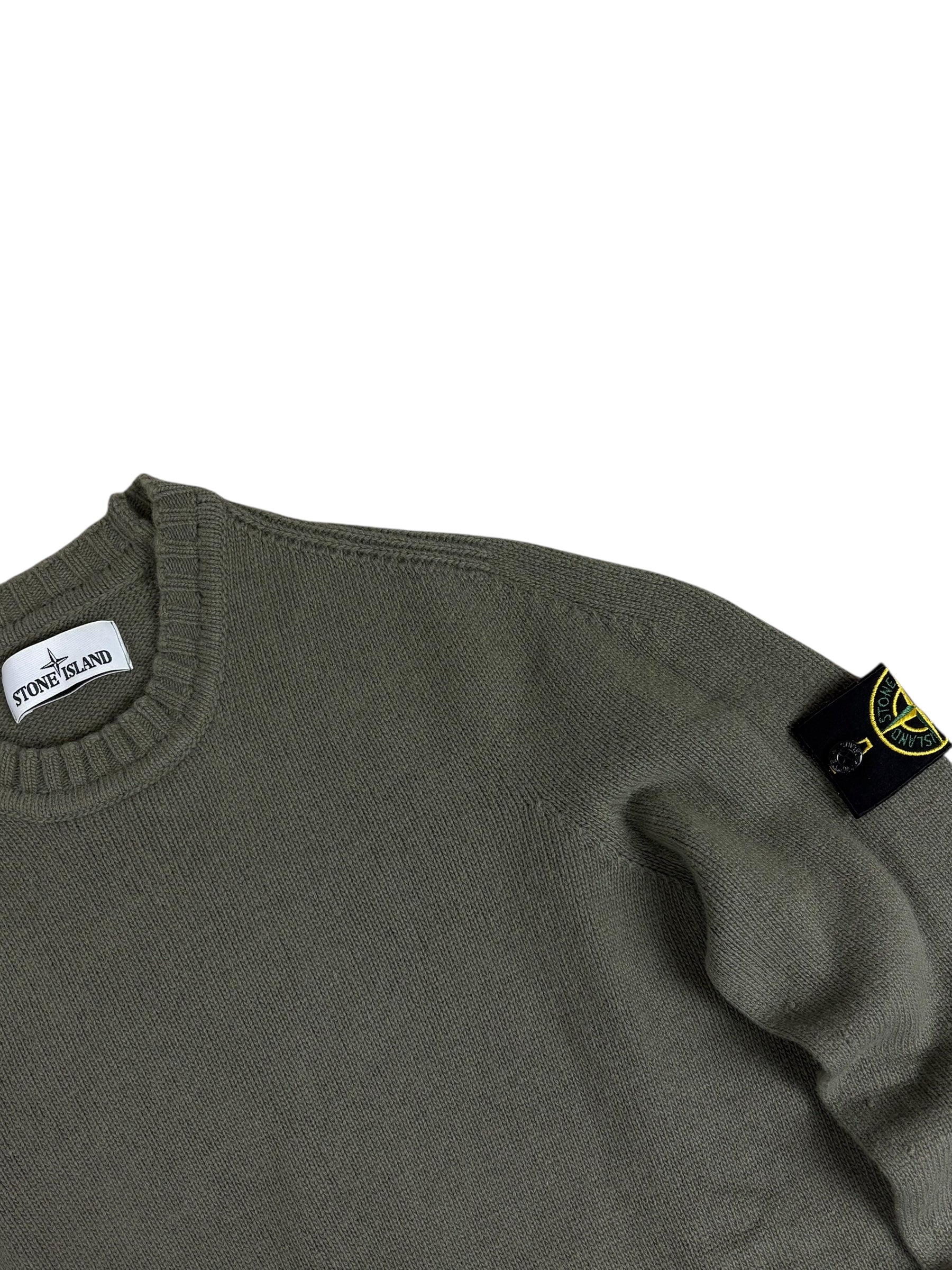 Pull Stone Island kaki taille S - Vue de dos