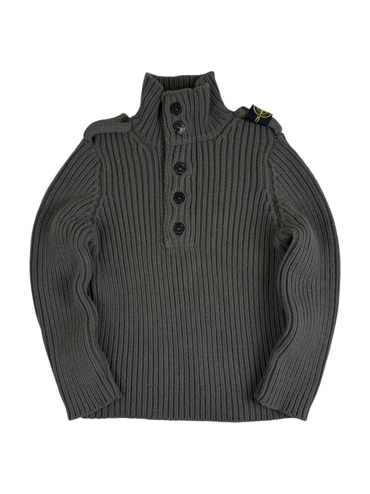 Pull Stone Island kaki taille S - Vue de face