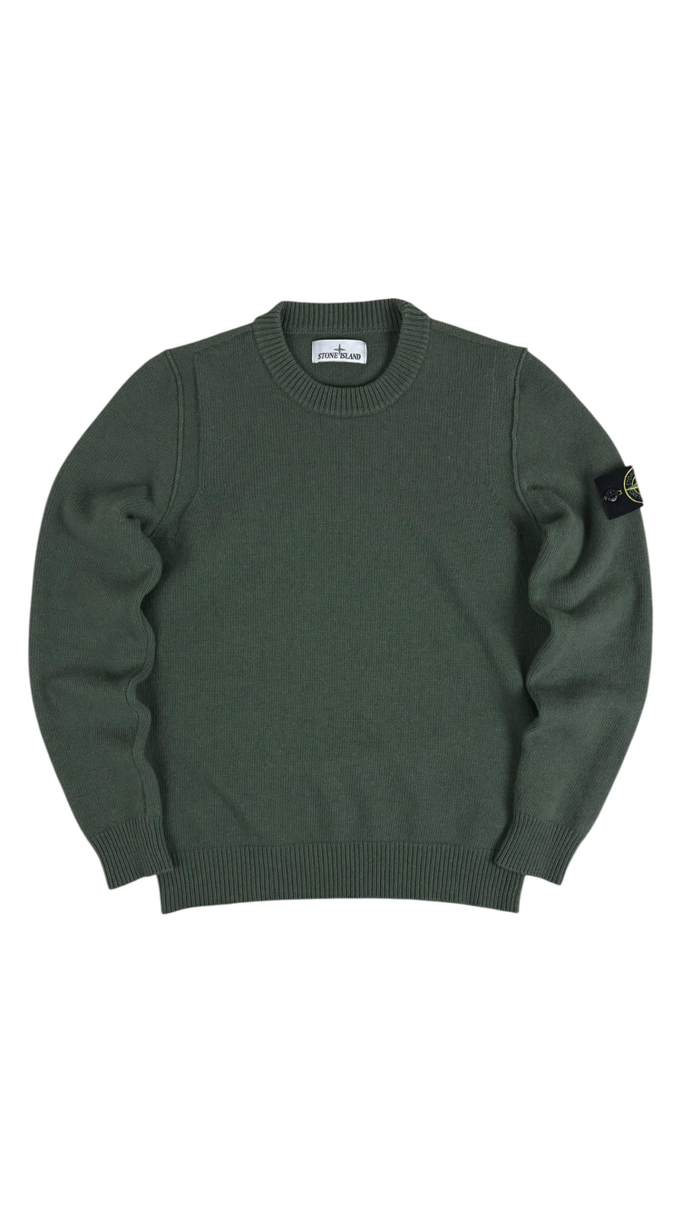 Pull Stone Island kaki taille S - Vue de face