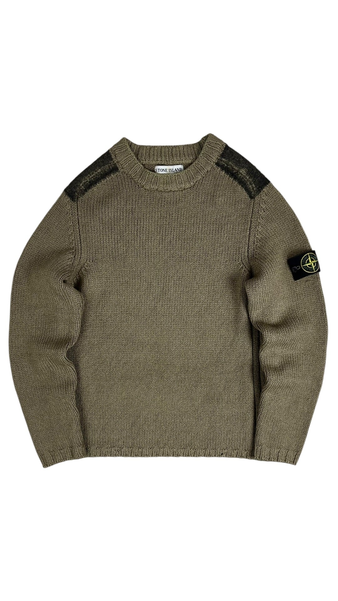 Pull Stone Island kaki taille S - Vue de face