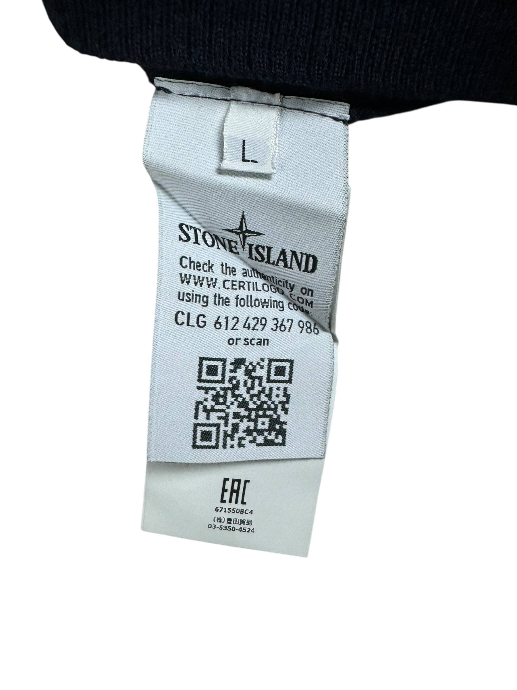 Pull Stone Island marine taille L - Détail