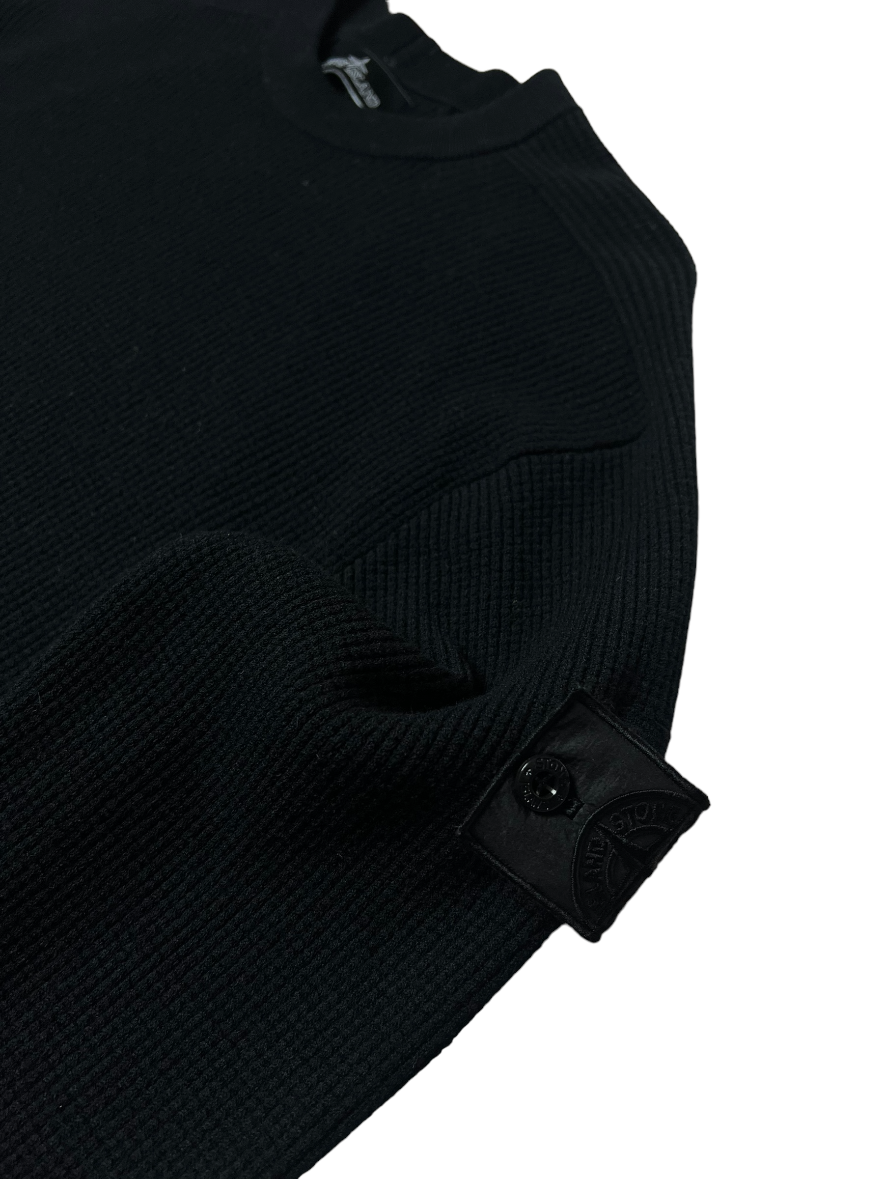 Pull Stone Island noir taille L - Vue de dos