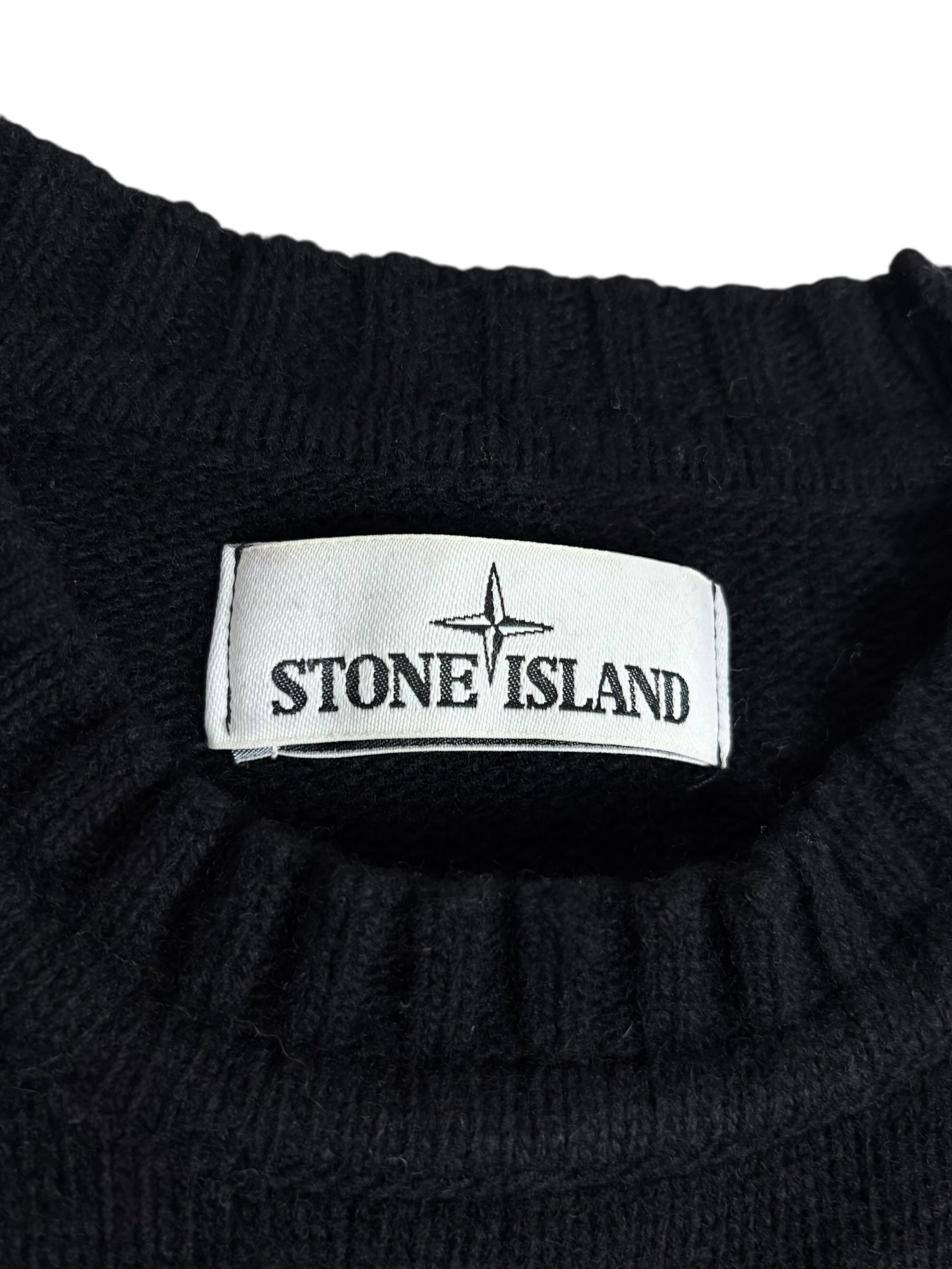 Pull Stone Island noir taille S - Détail