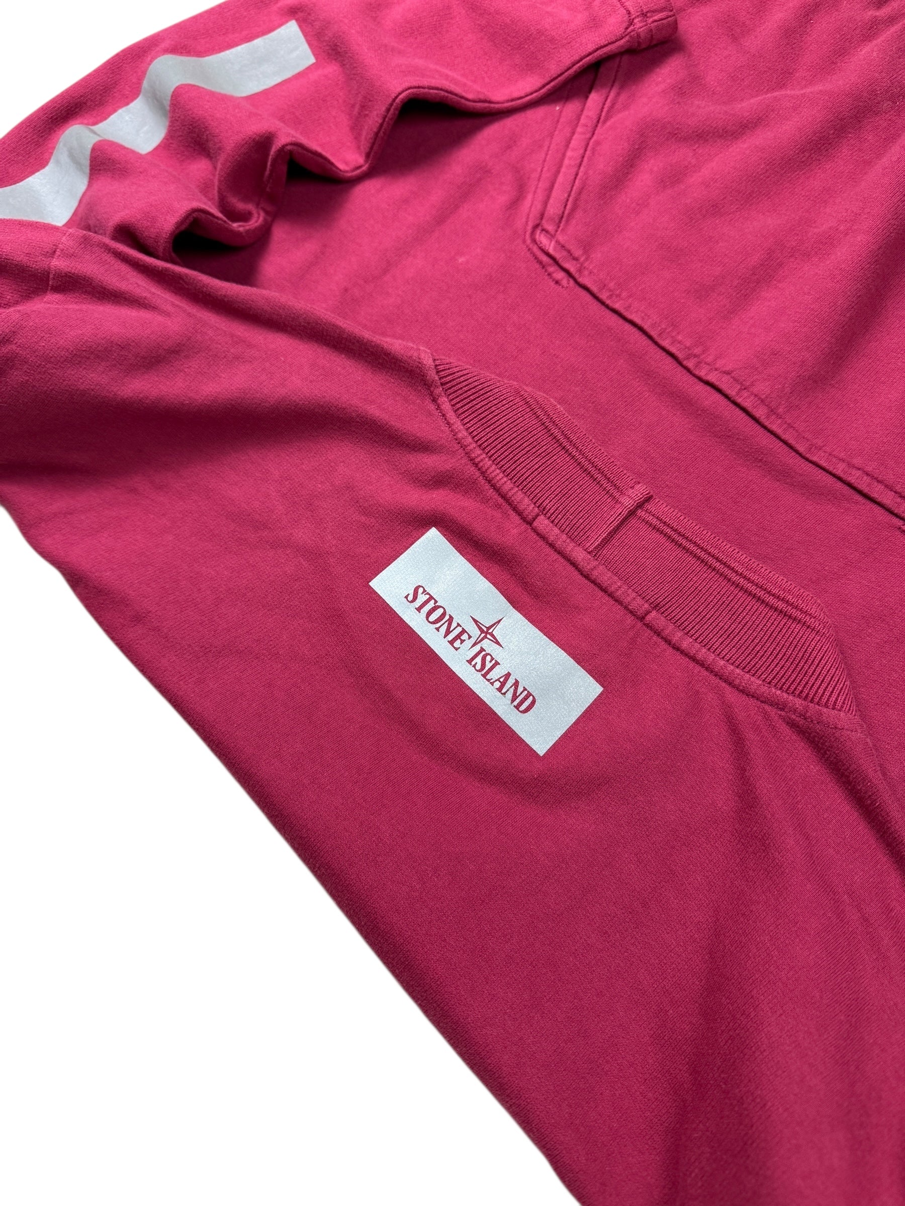 Pull Stone Island rose taille M - Logo et étiquette