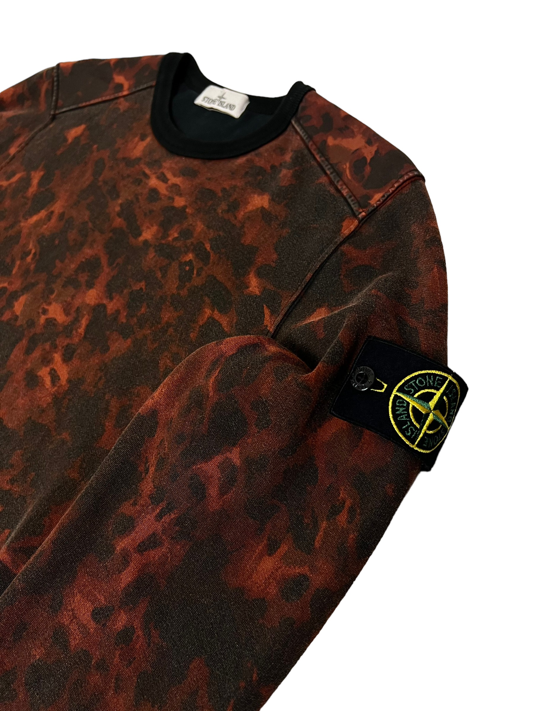 Pull Stone Island rouge taille M - Vue de dos