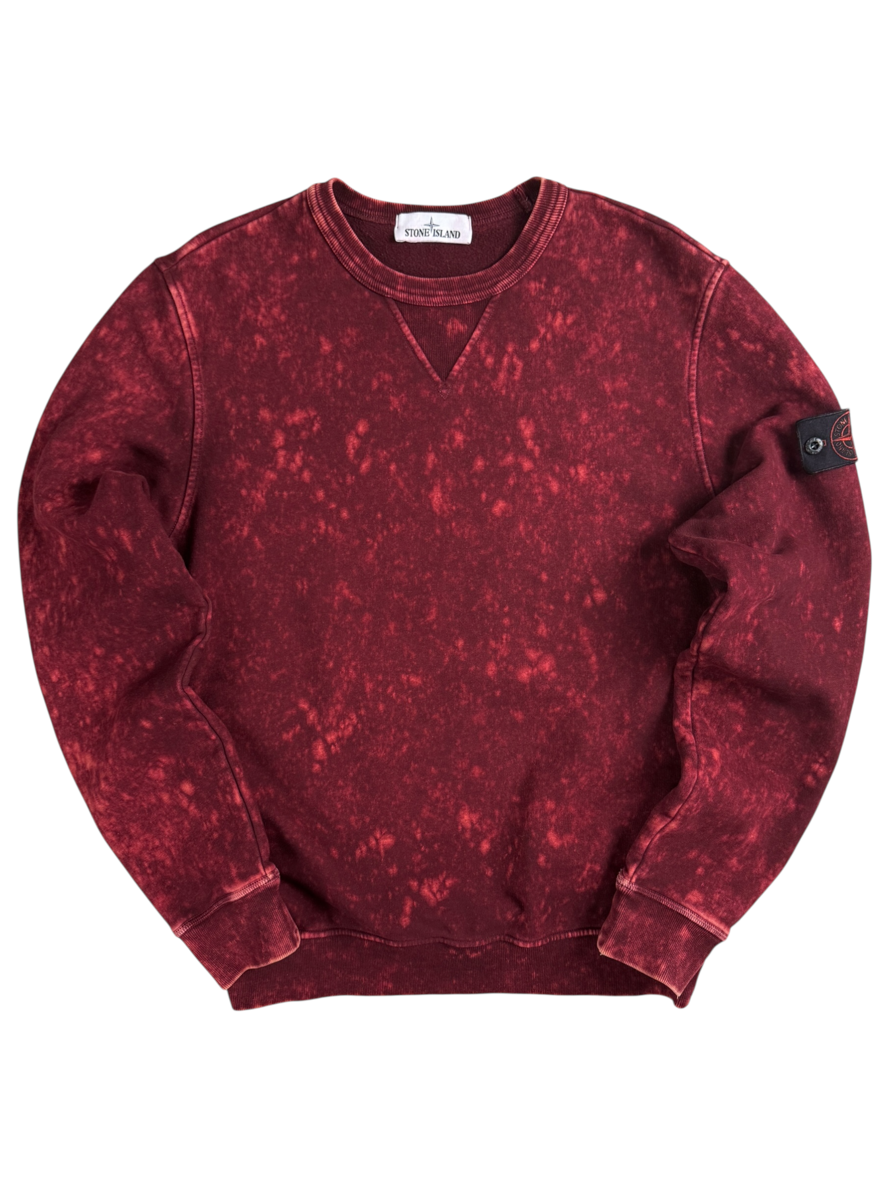 Pull Stone Island rouge taille M - Vue de face