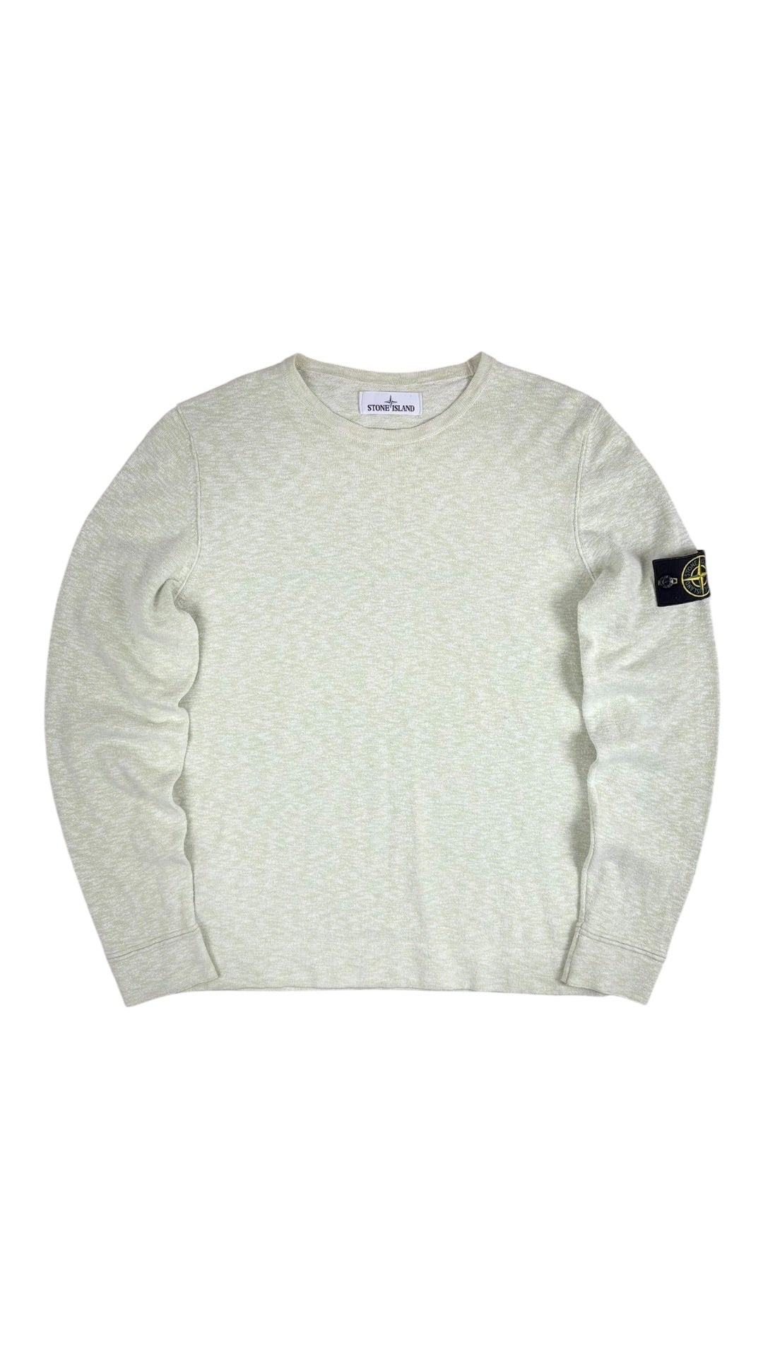 Pull Stone Island vert pastel taille M - Vue de face