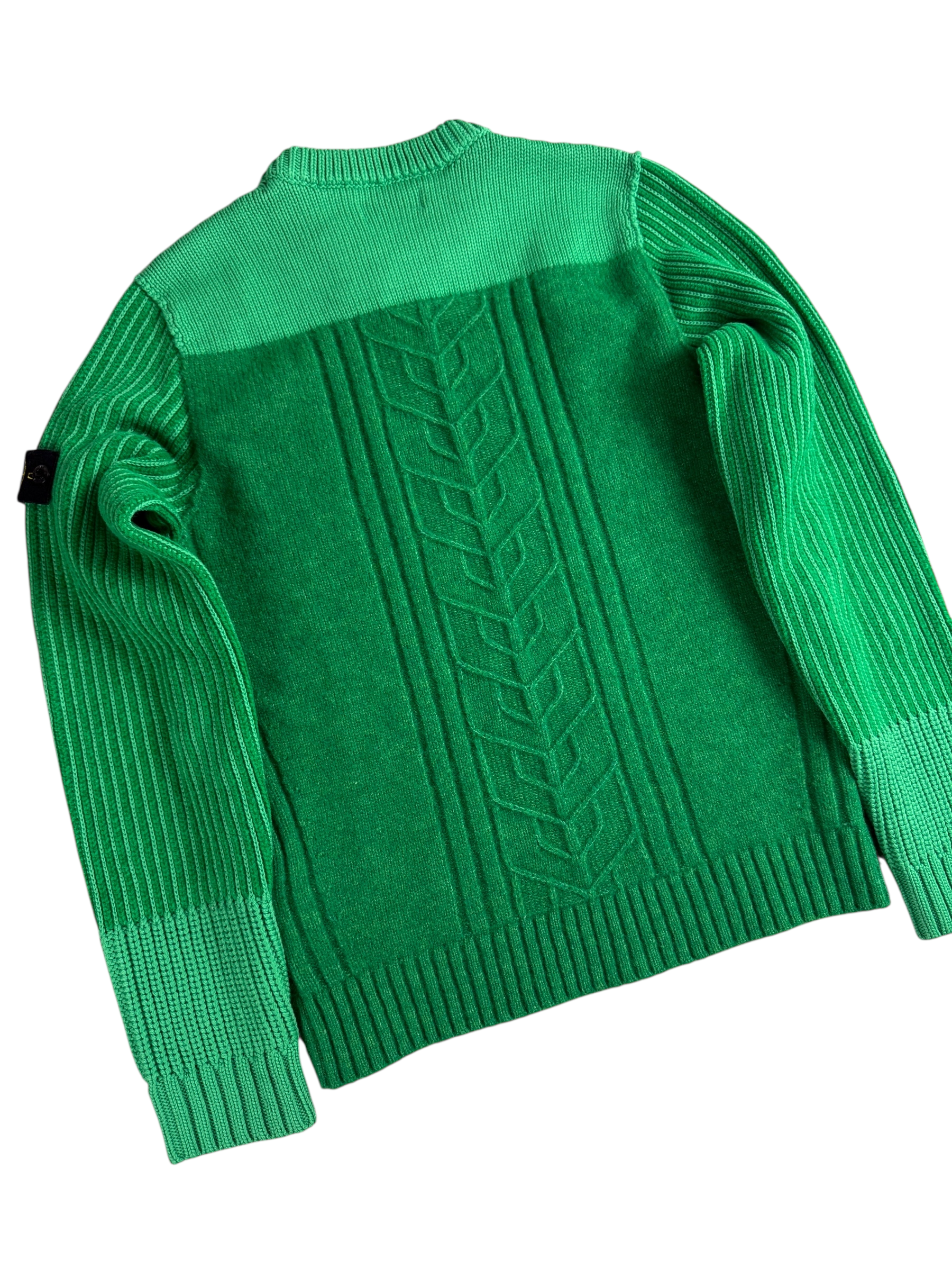 Pull Stone Island vert taille 12 ans - Vue de dos