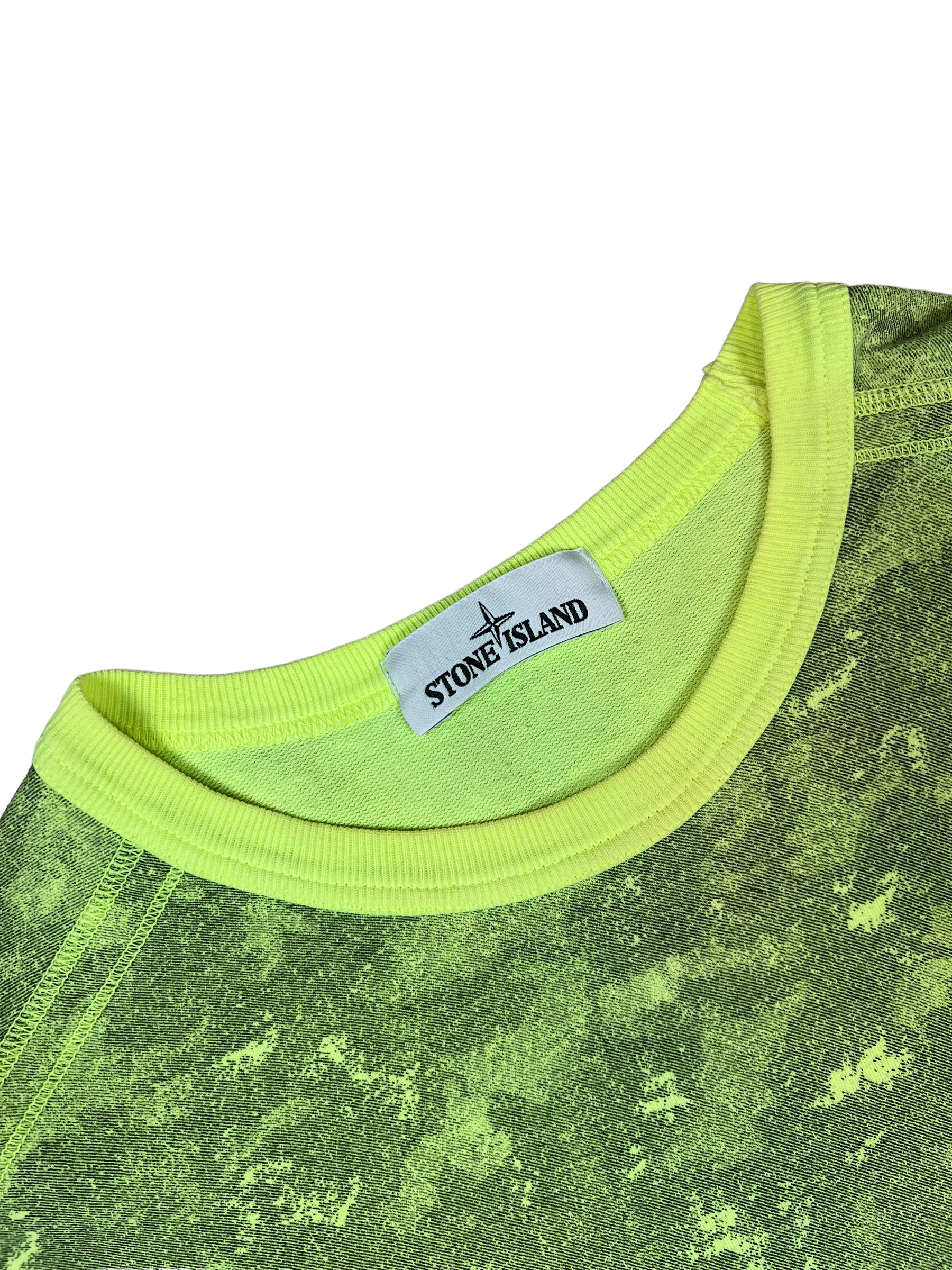 Pull Stone Island vert taille XL - Détail