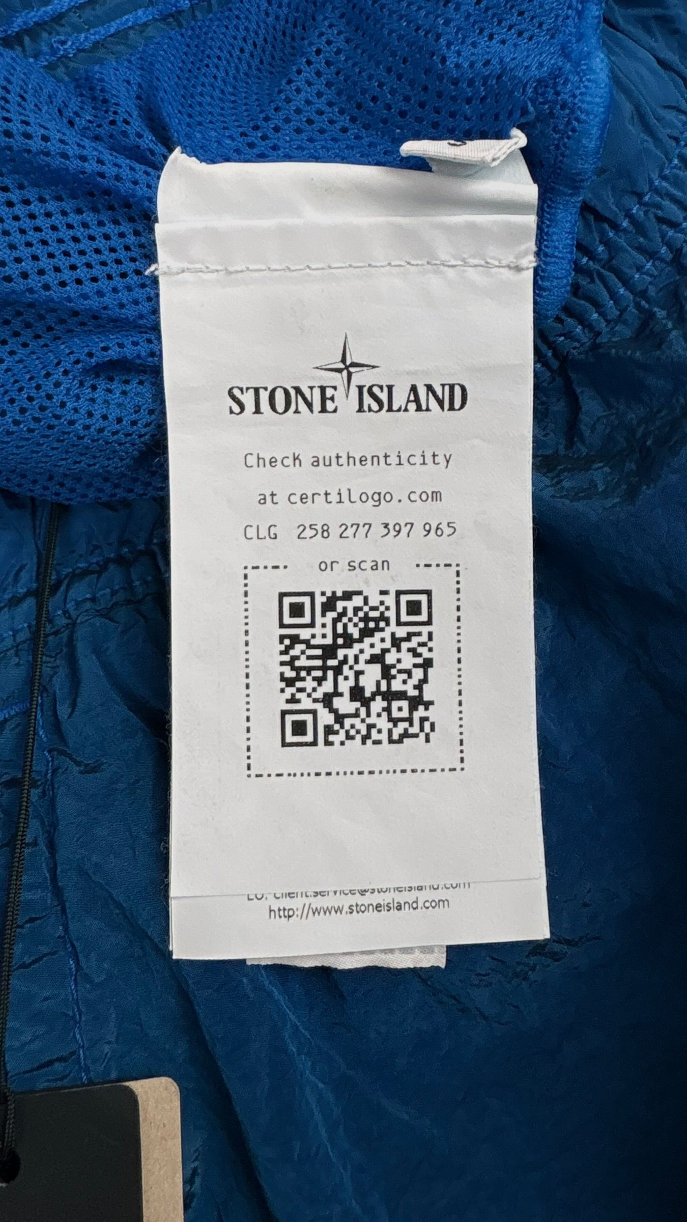Short de bain Stone Island Nylon Métal bleu Collection 2026 - vue 4/4