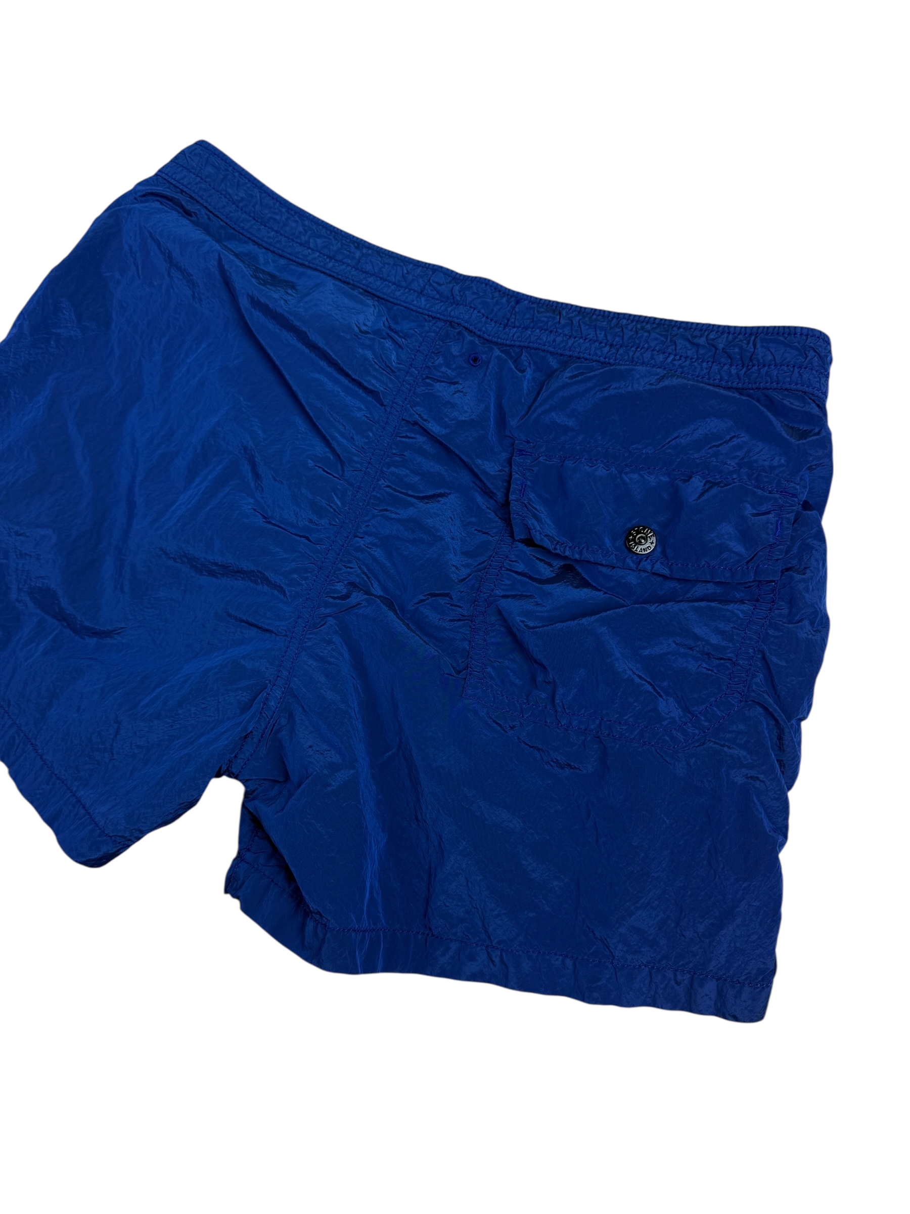 Short Stone Island bleu taille M - Détail