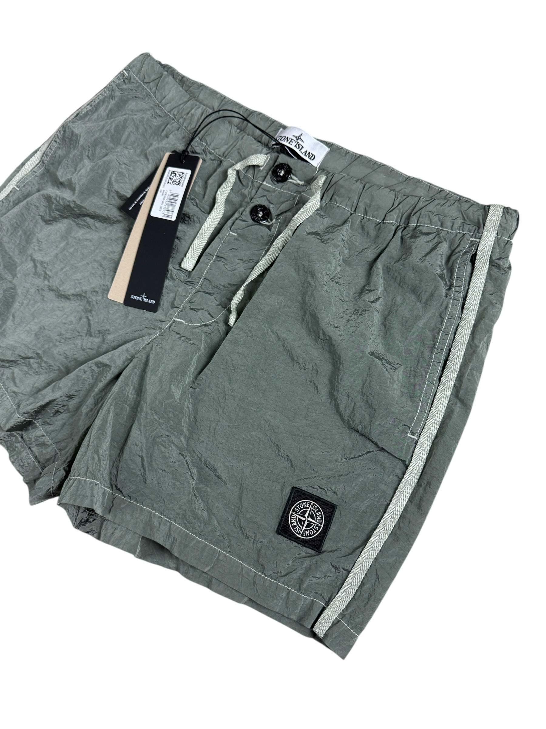 Short Stone Island gris taille M - Détail