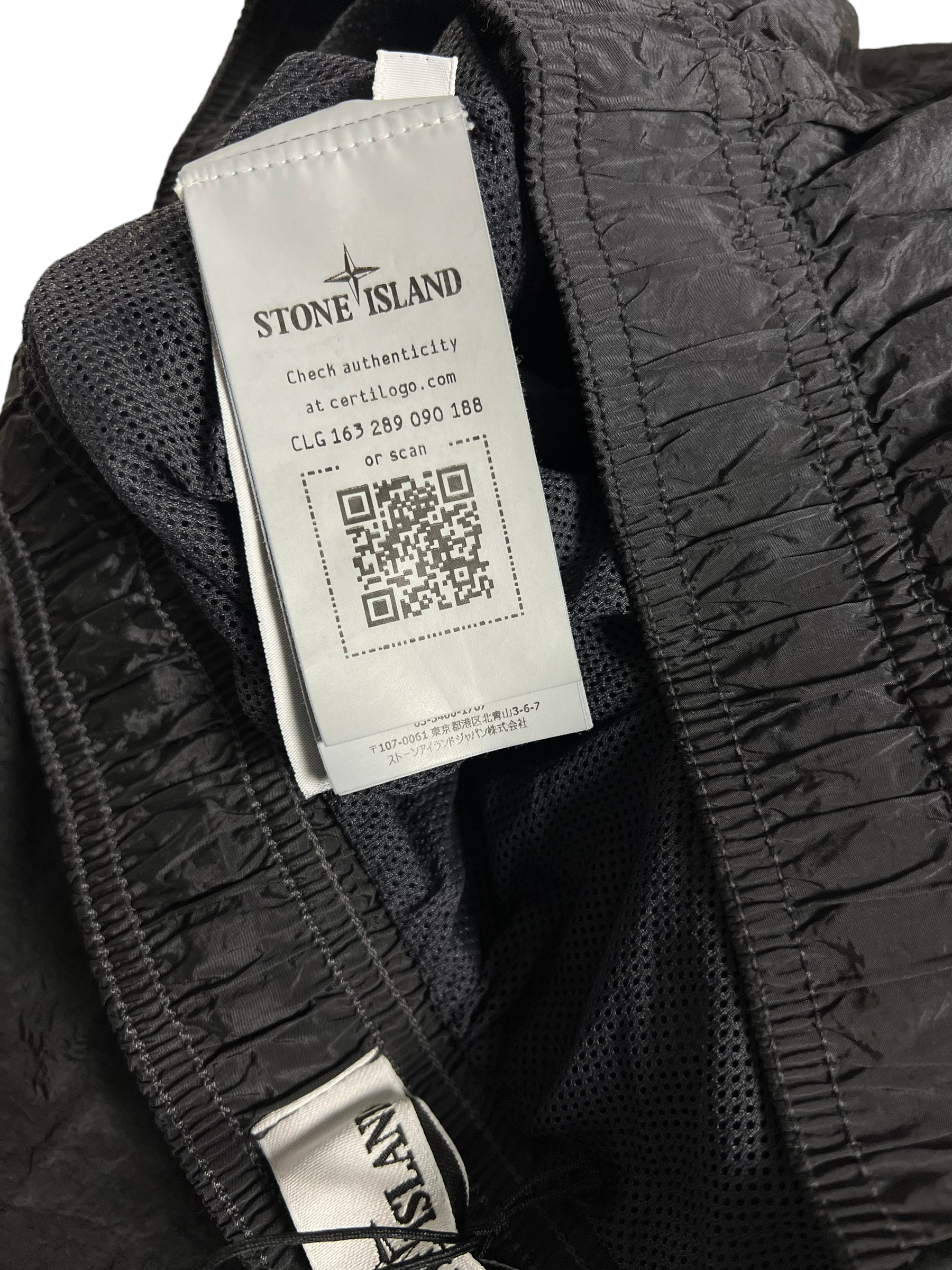 Short Stone Island gris taille S - Vue côté