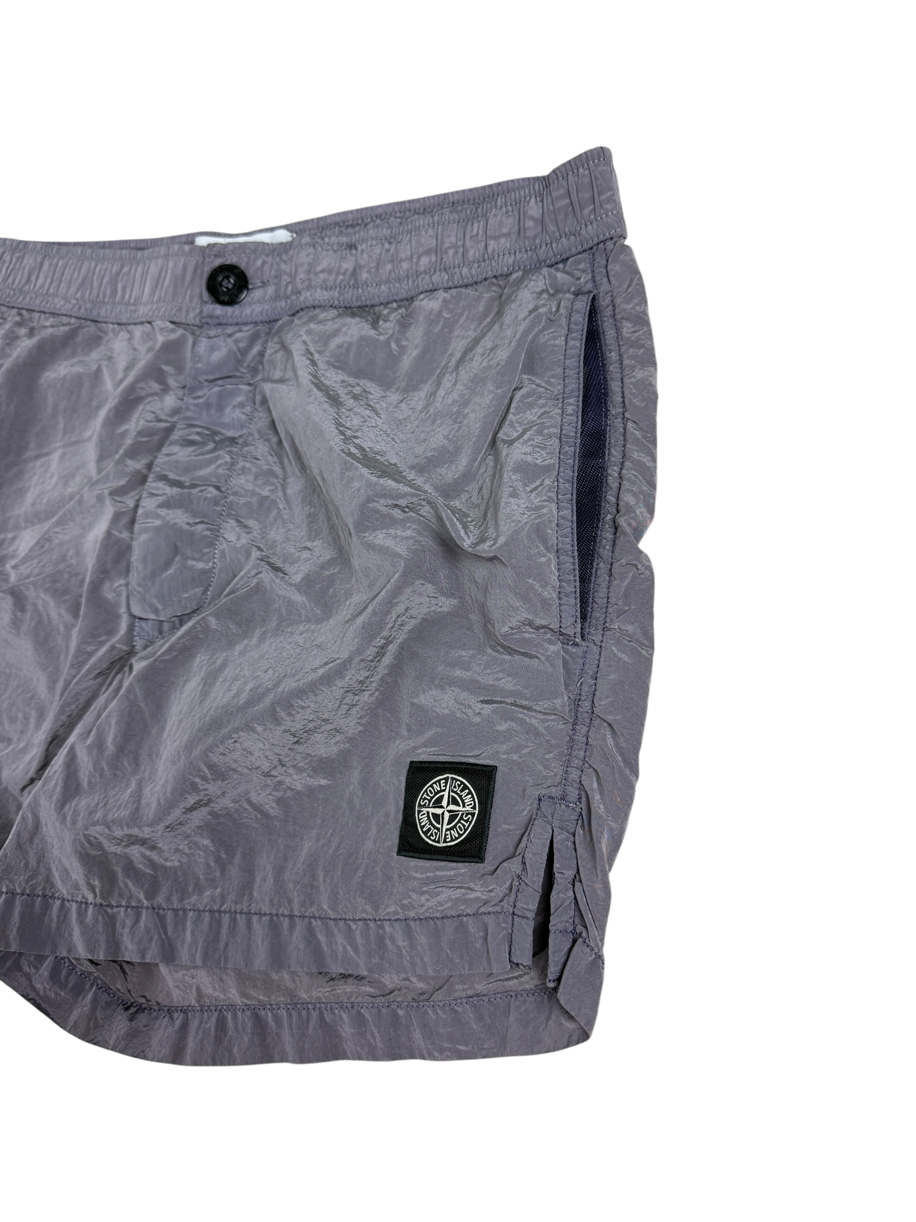 Short Stone Island gris taille S - Vue de dos