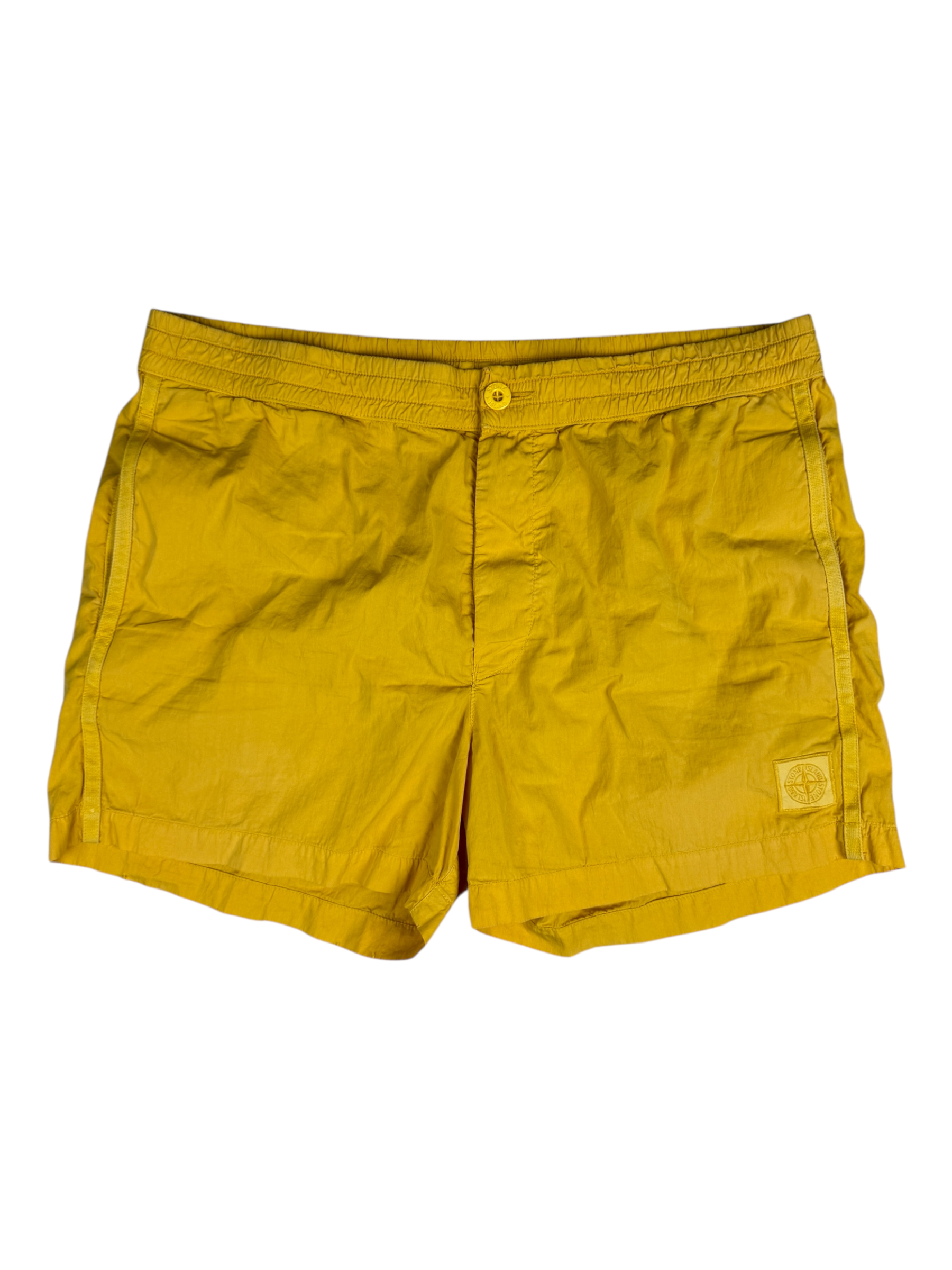 Short Stone Island jaune taille M - Vue de face