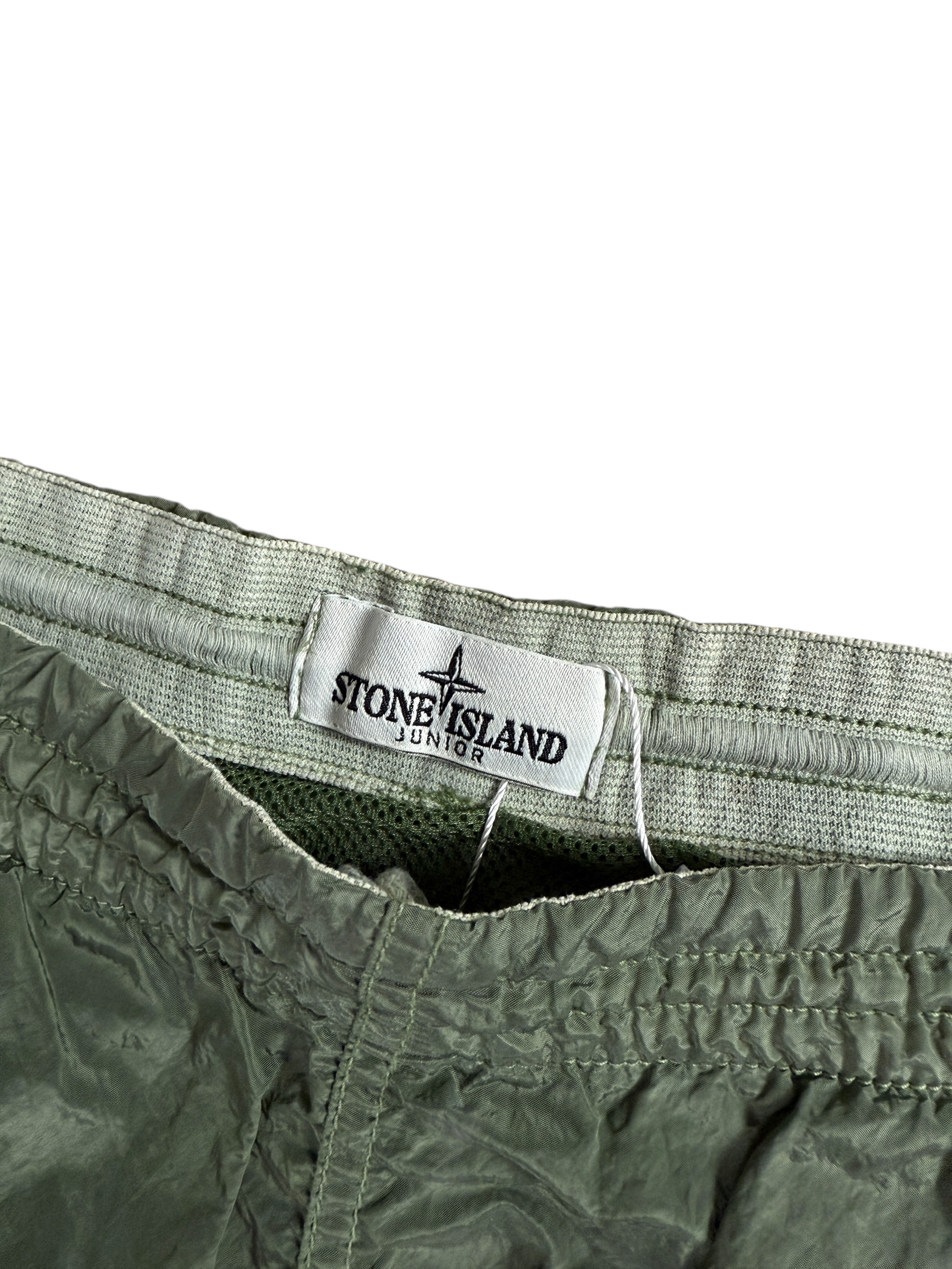 Short Stone Island kaki taille 12 ans - Détail
