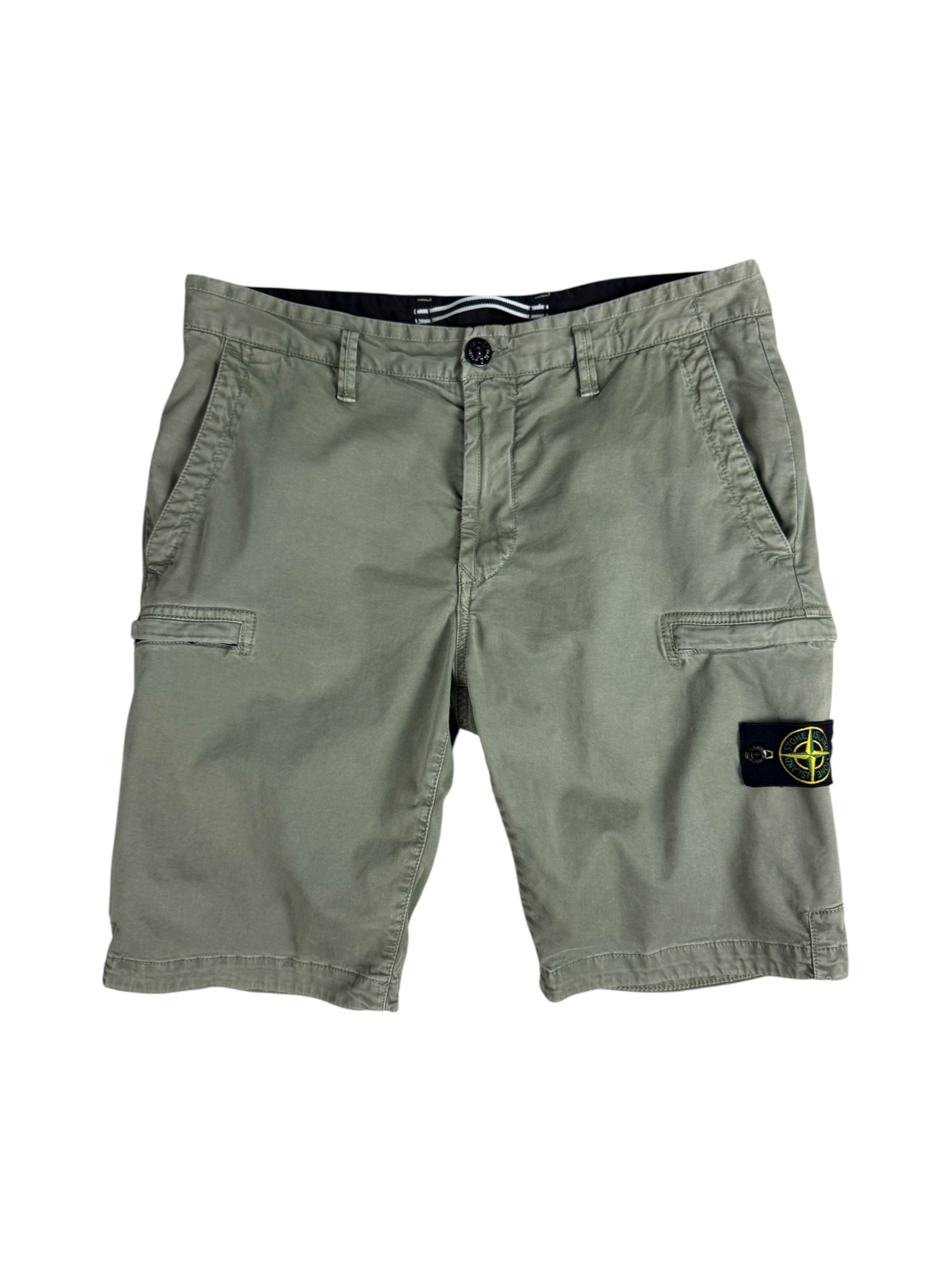 Short Stone Island kaki taille W31 - Vue de face