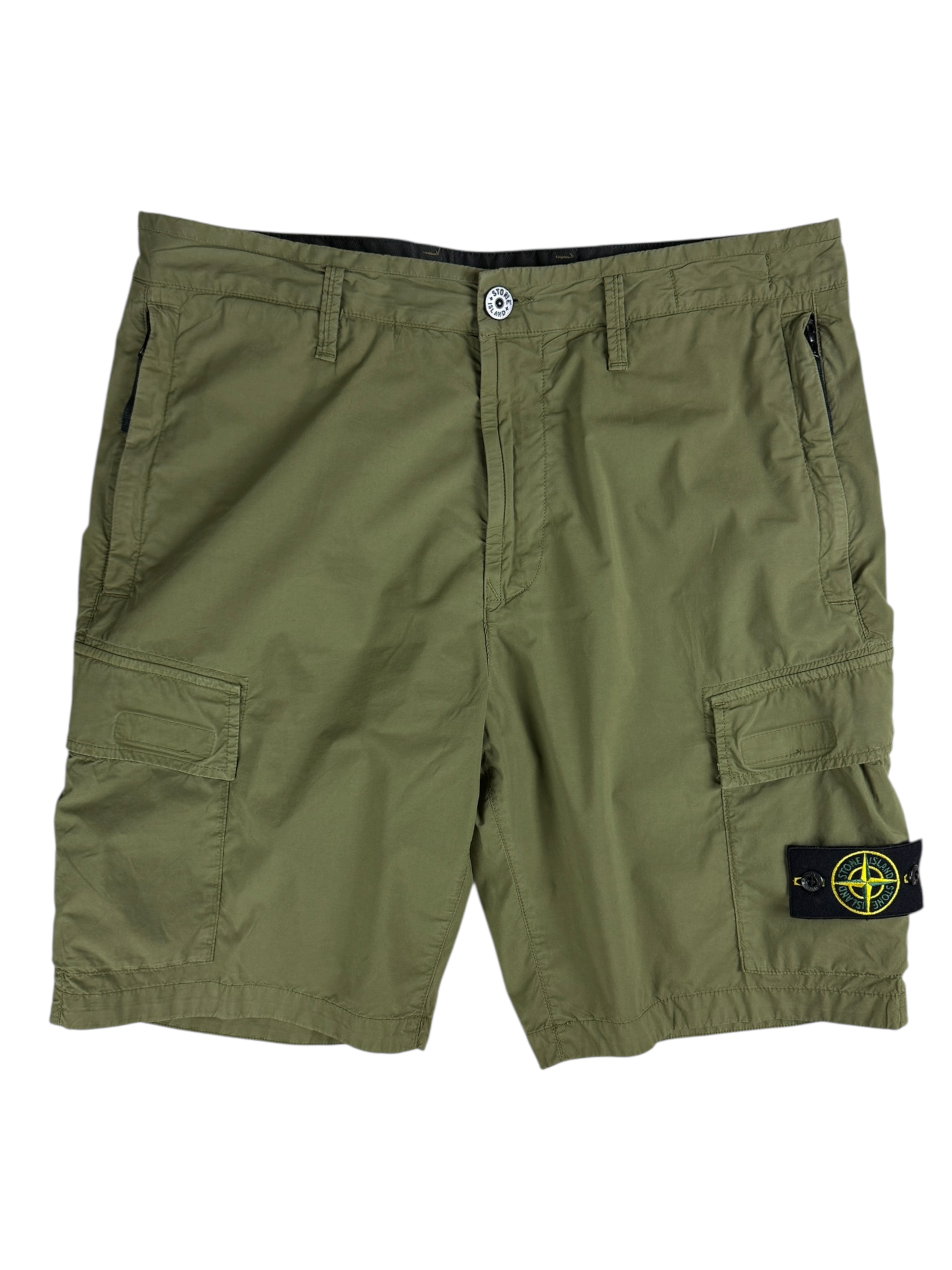 Short Stone Island kaki taille W32 - Vue de face