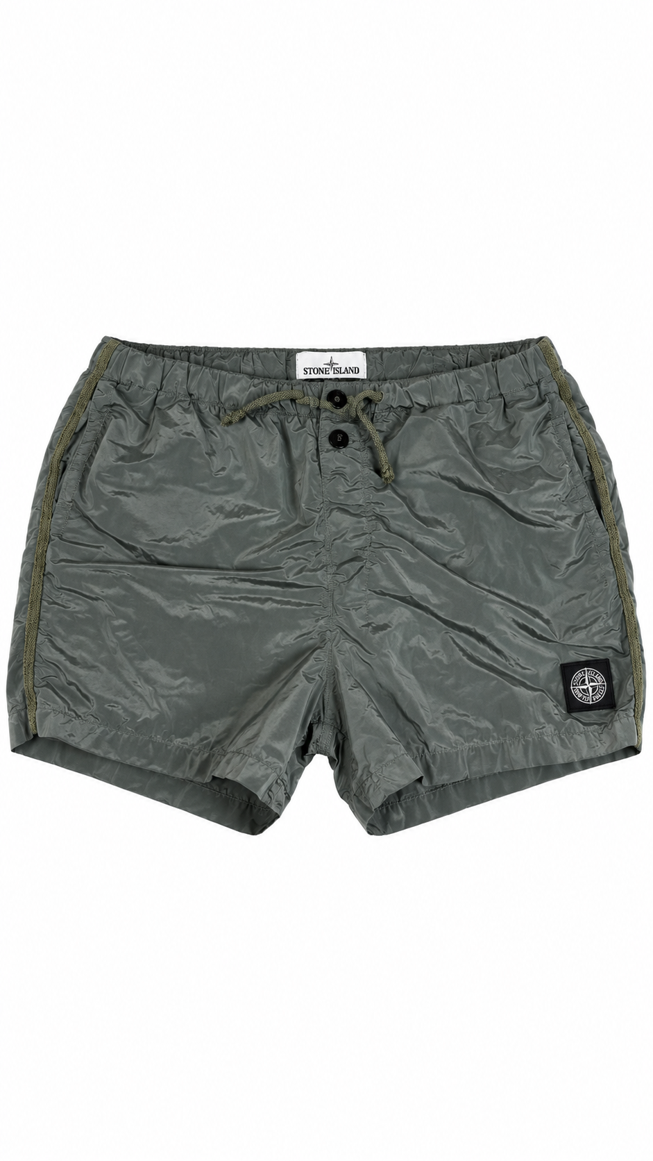 Short Stone Island Nylon Metal kaki taille L, seconde main authentifiée NB08 — vue 1