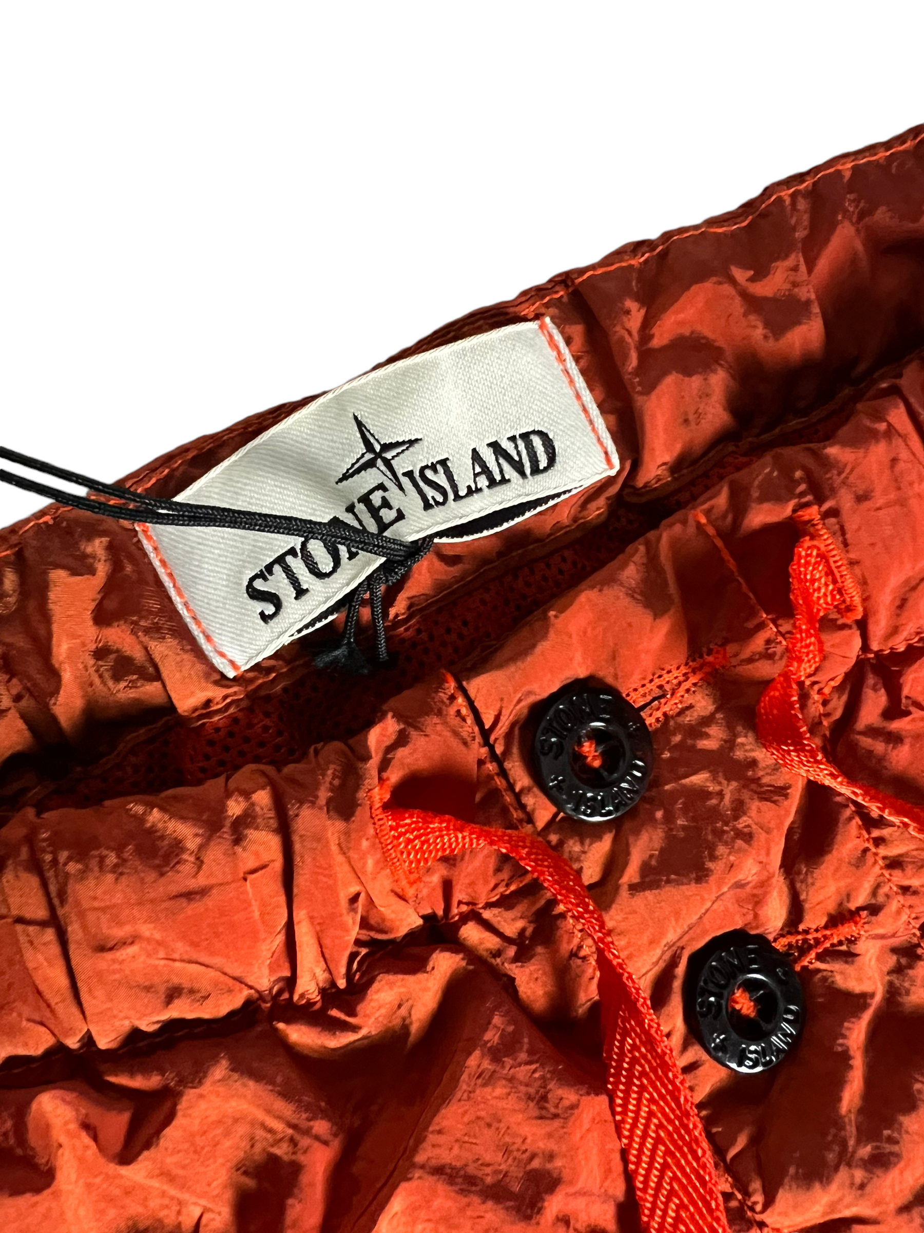 Short Stone Island orange taille S - Détail