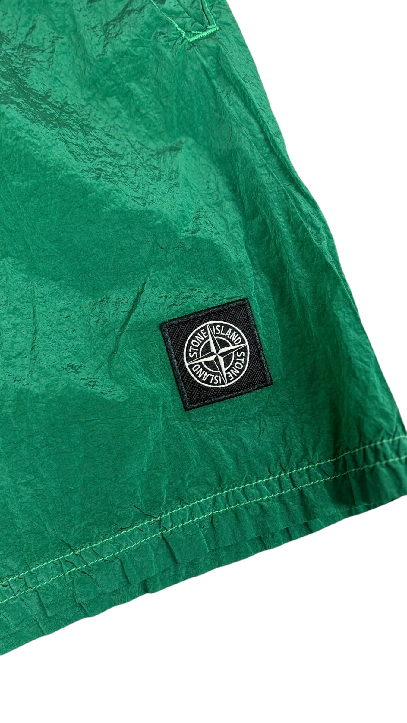 Short Stone Island vert taille S - Détail