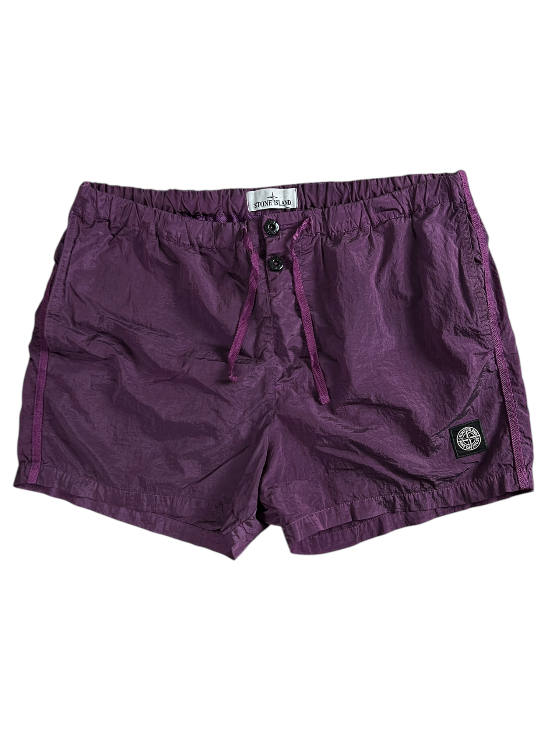 Short Stone Island violet taille XL - Vue de face