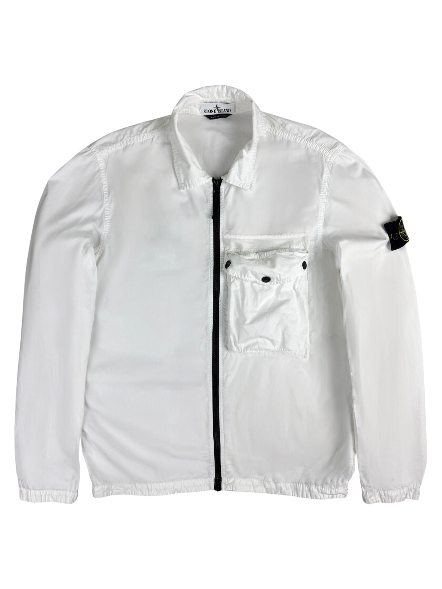 Surchemise Stone Island blanc taille M - Vue de face