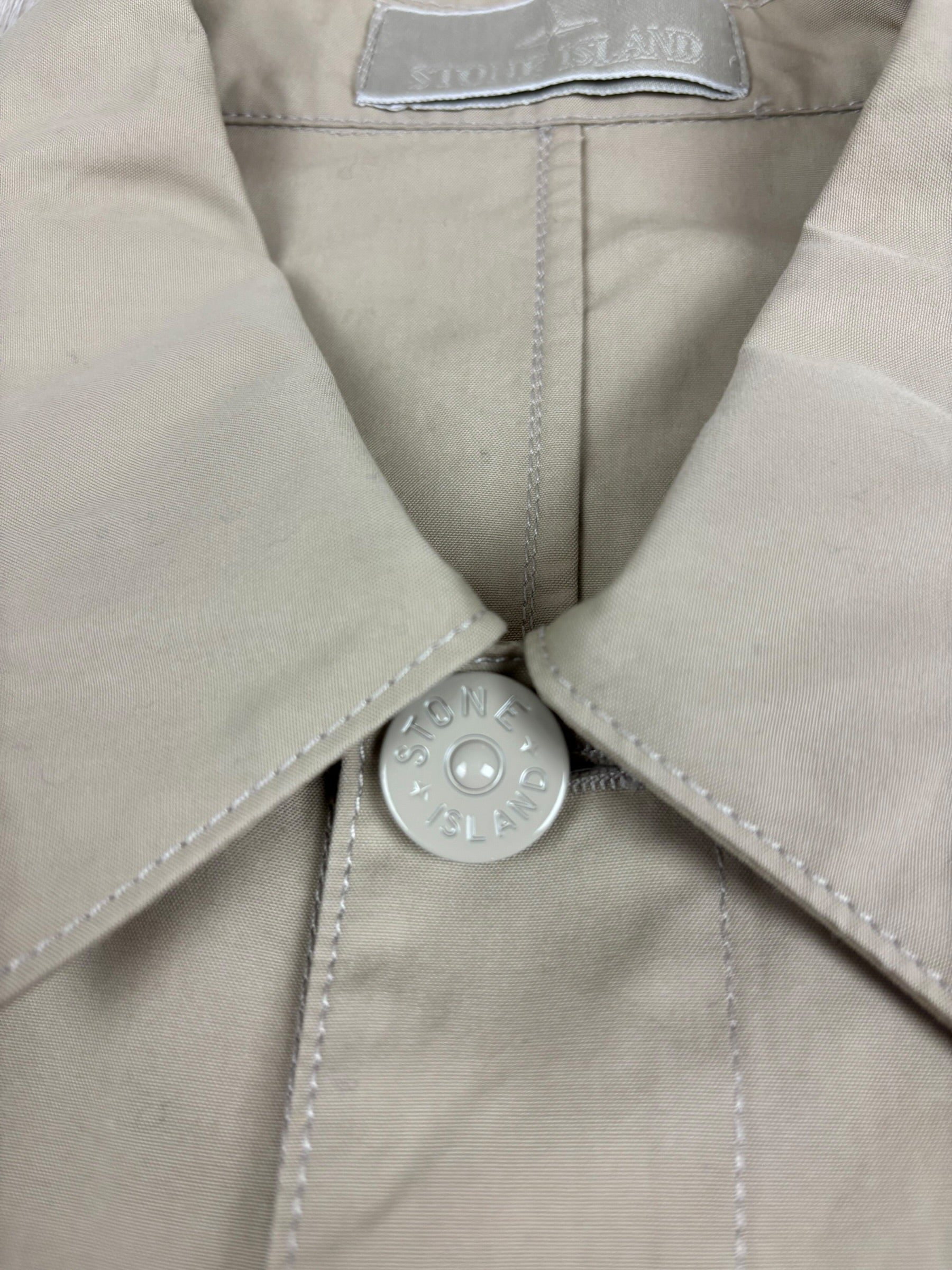 Surchemise Stone Island crème taille M - Détail