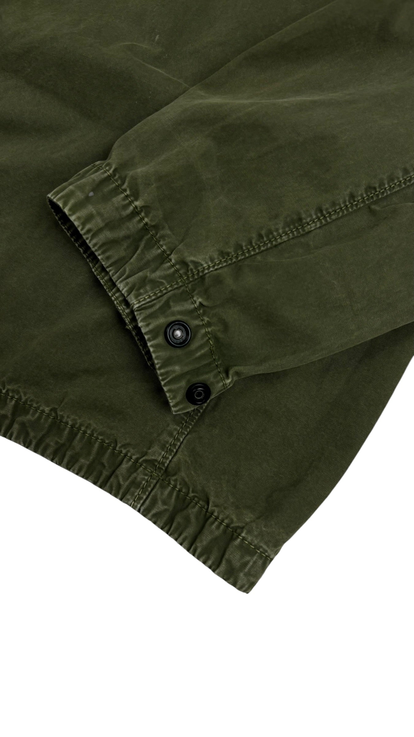 Surchemise Stone Island kaki taille L - Détail