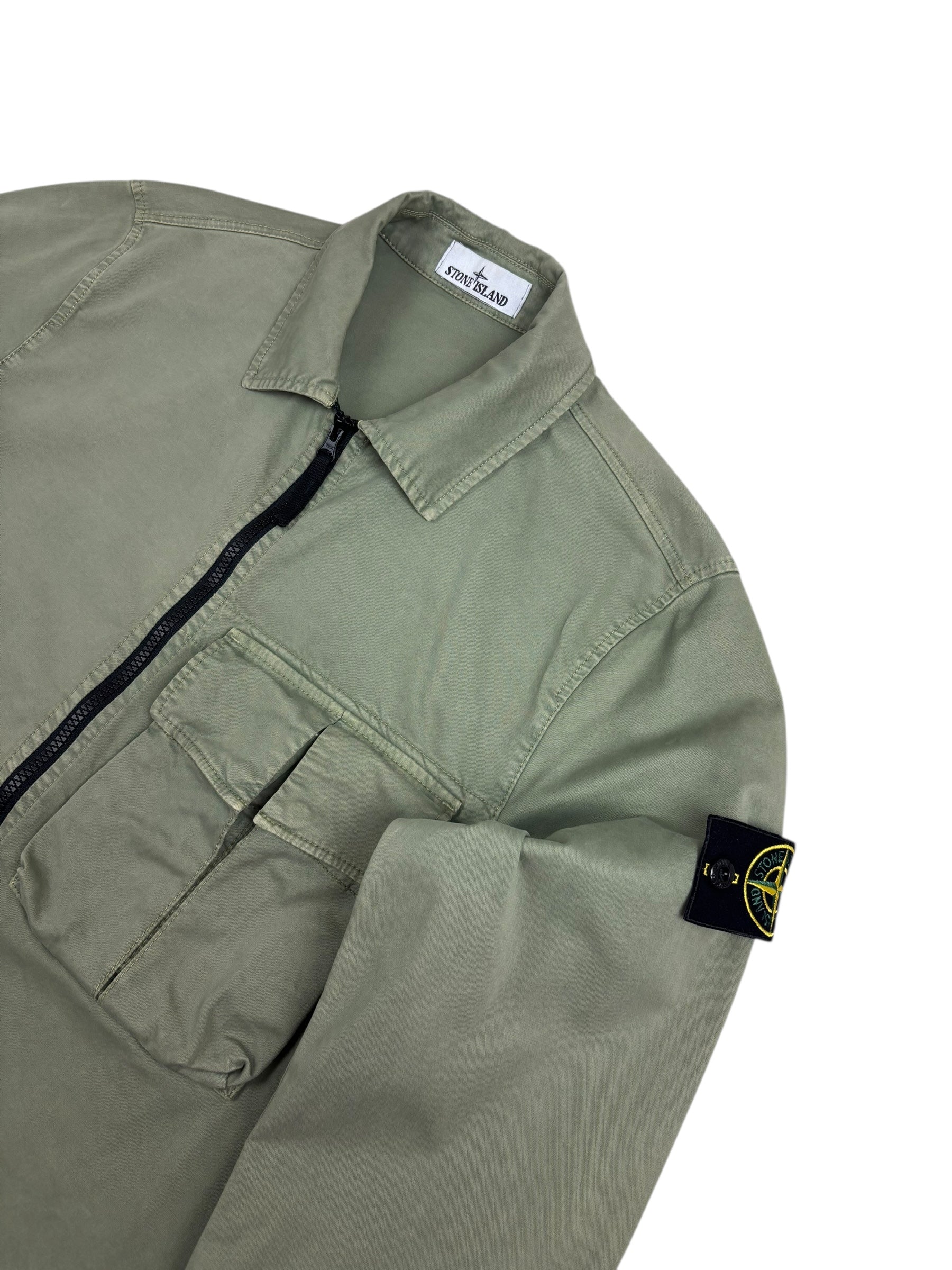 Surchemise Stone Island kaki taille M - Vue de dos