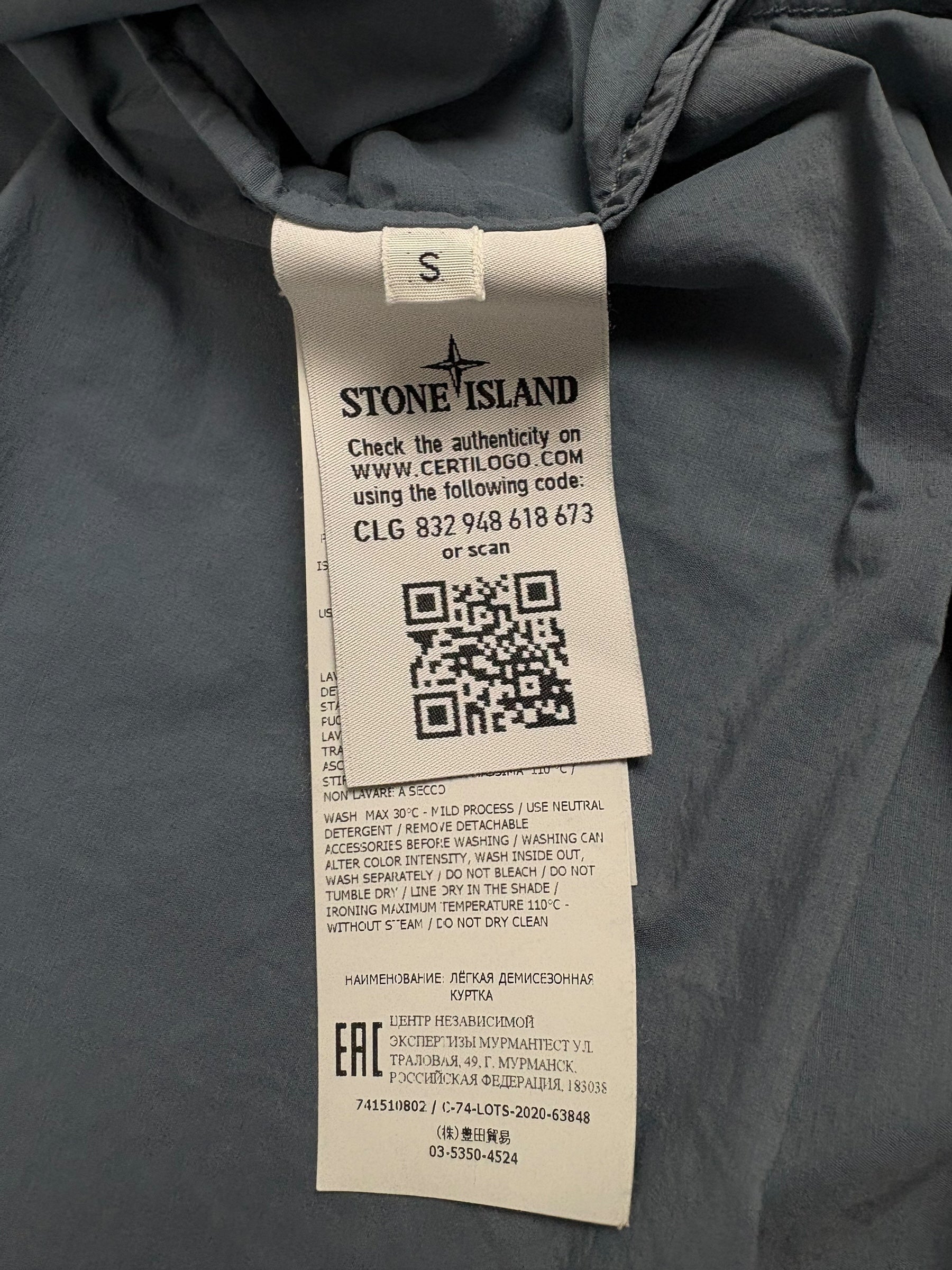 Surchemise Stone Island marine taille S - Détail